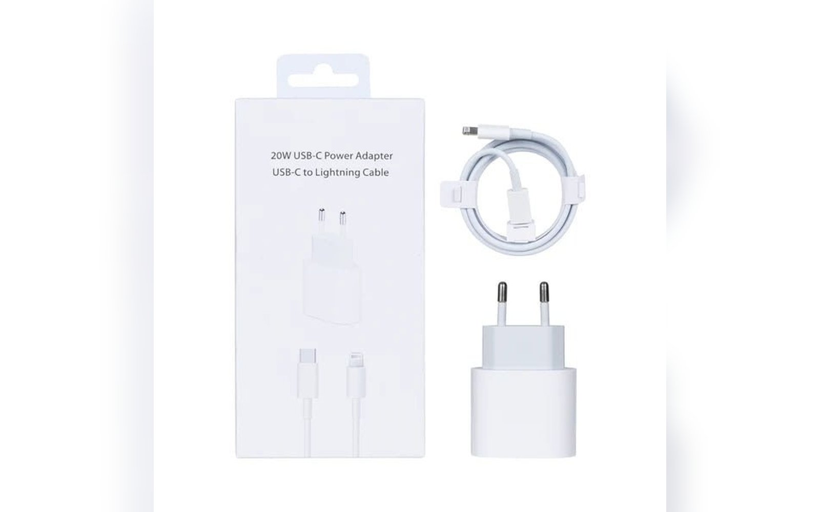 محول طاقة USB-C 20 واط مع كيبل لايتننج