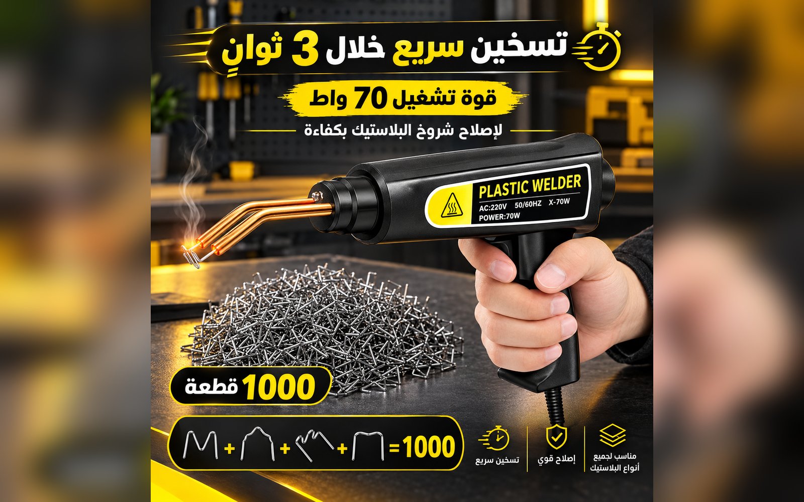 عروض الجمعه البيضاء لا ترميها.. رجّعها جديدة مع أقوى جهاز لحام بلاستيك حراري