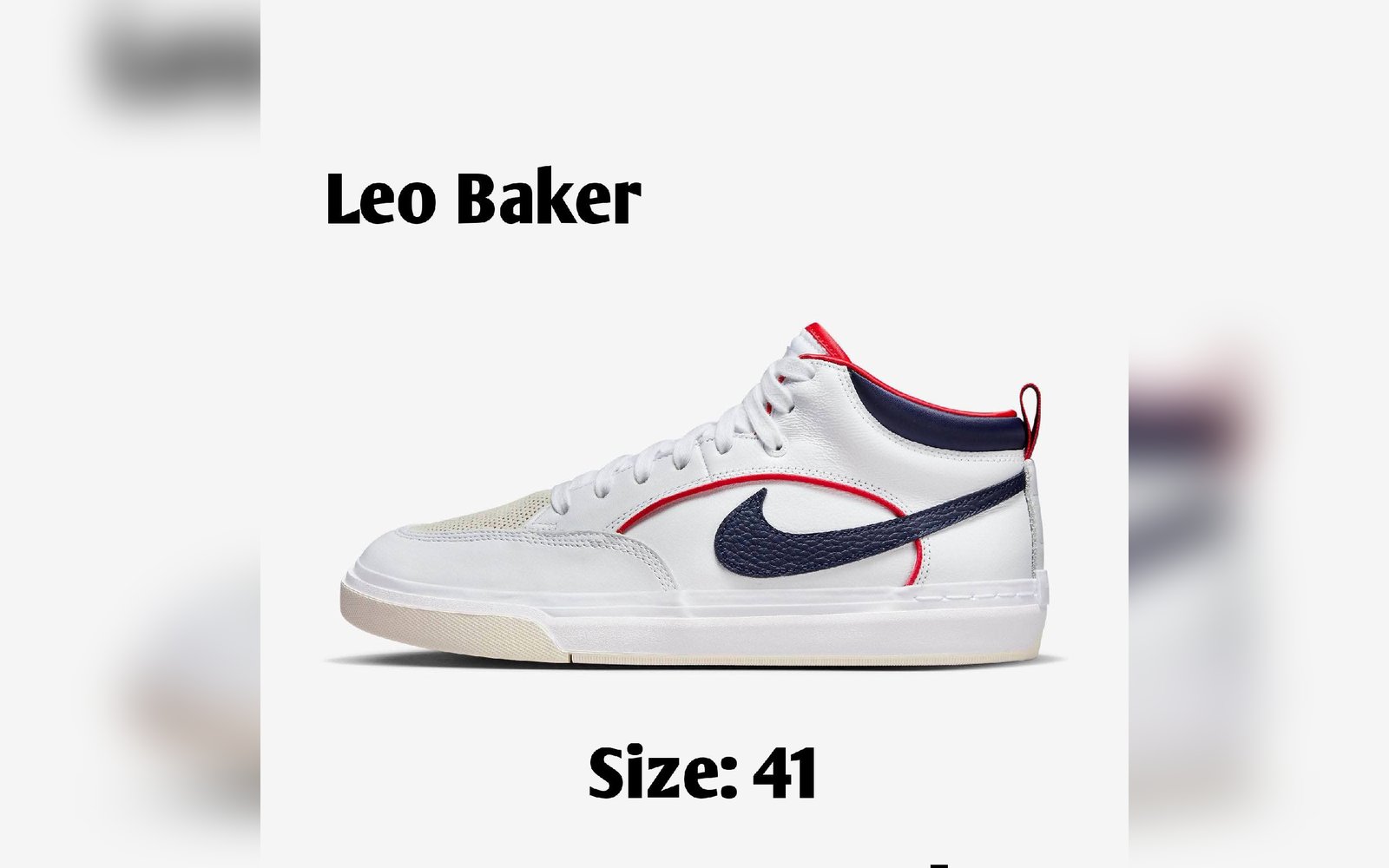 حذاء   Leo Baker) Nike)  قياس 41