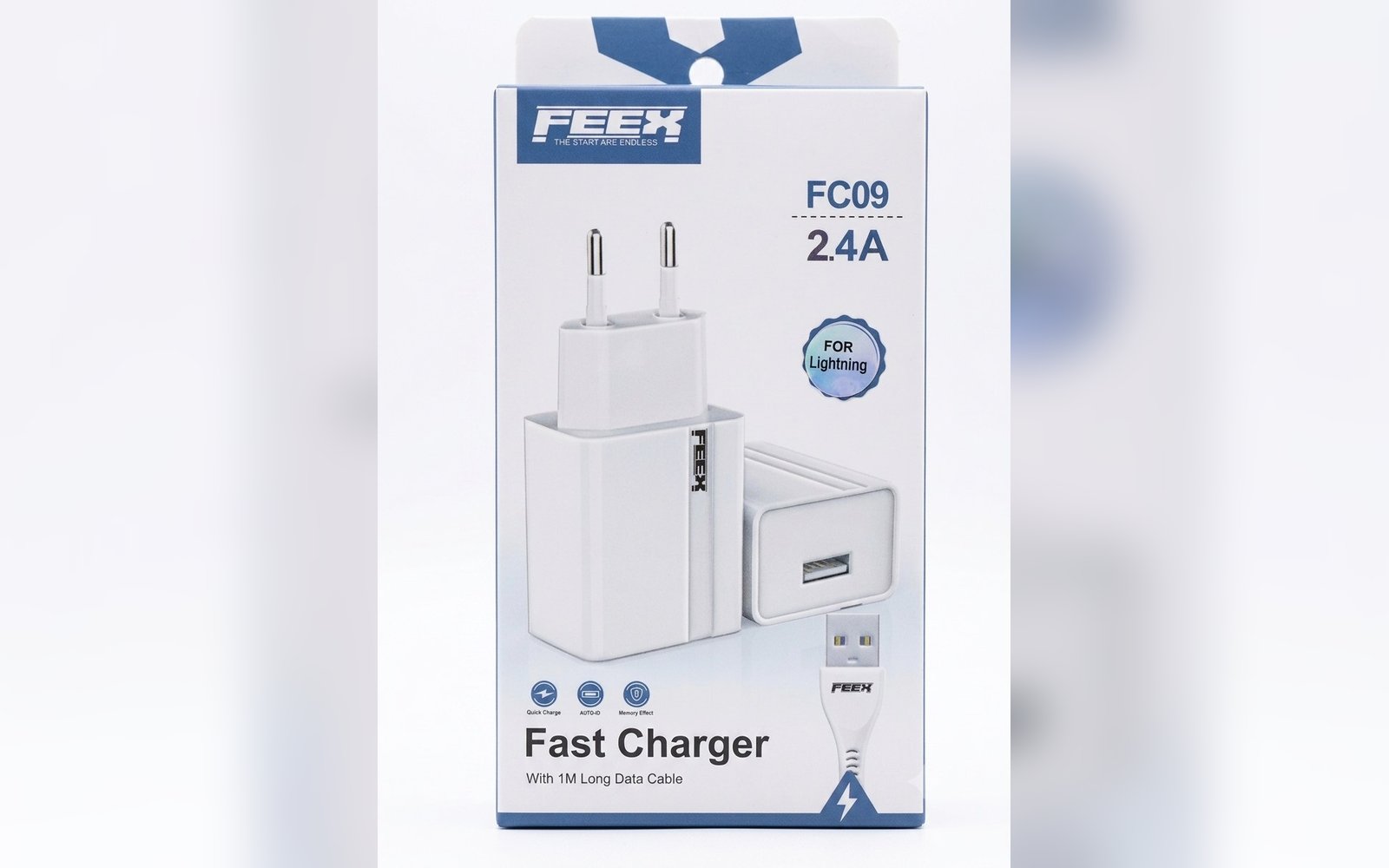 محول طاقة FEEX مع كيبل شحن Lightning