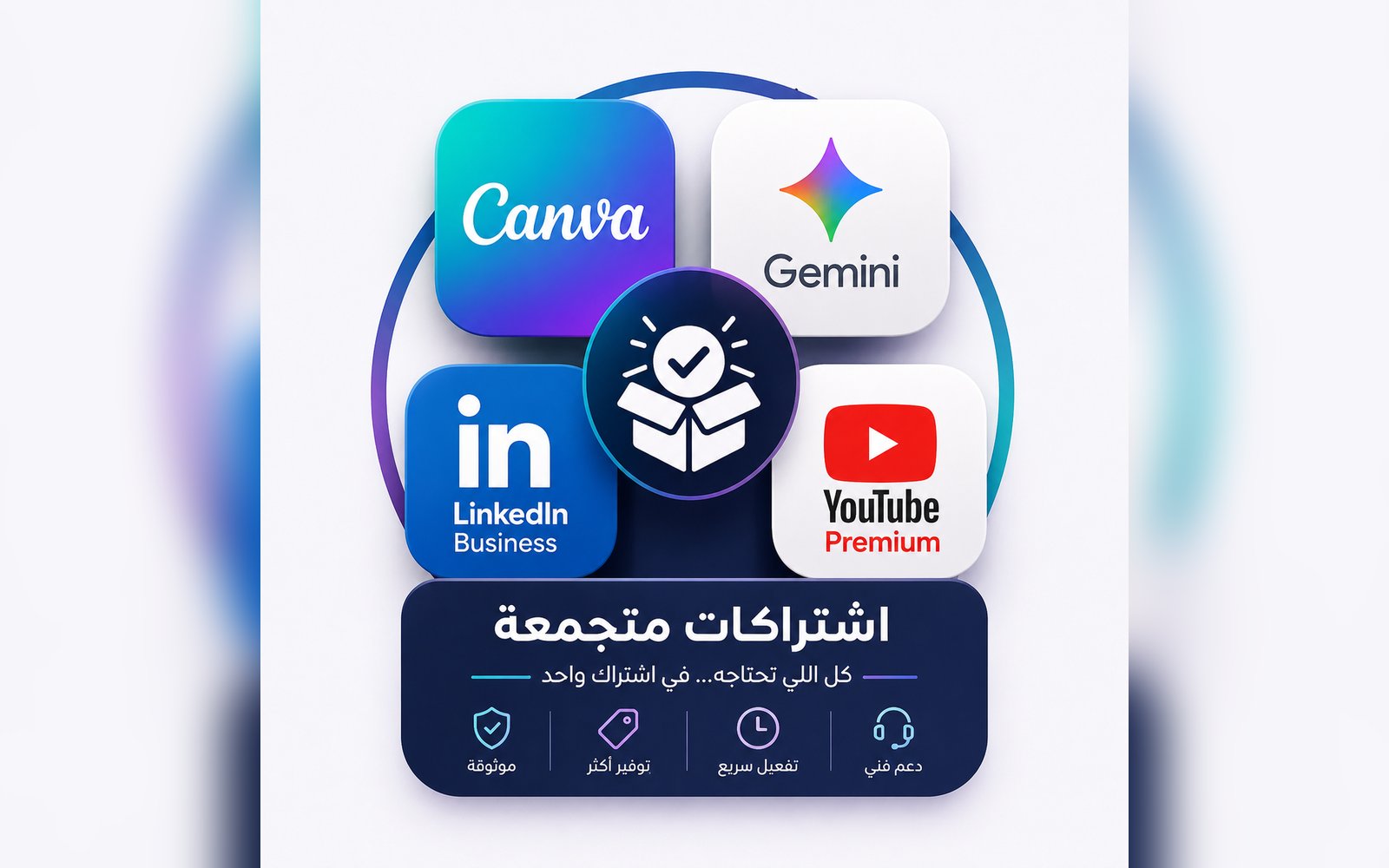 اشتراكاتك عنا باقات سنوية وشهرية