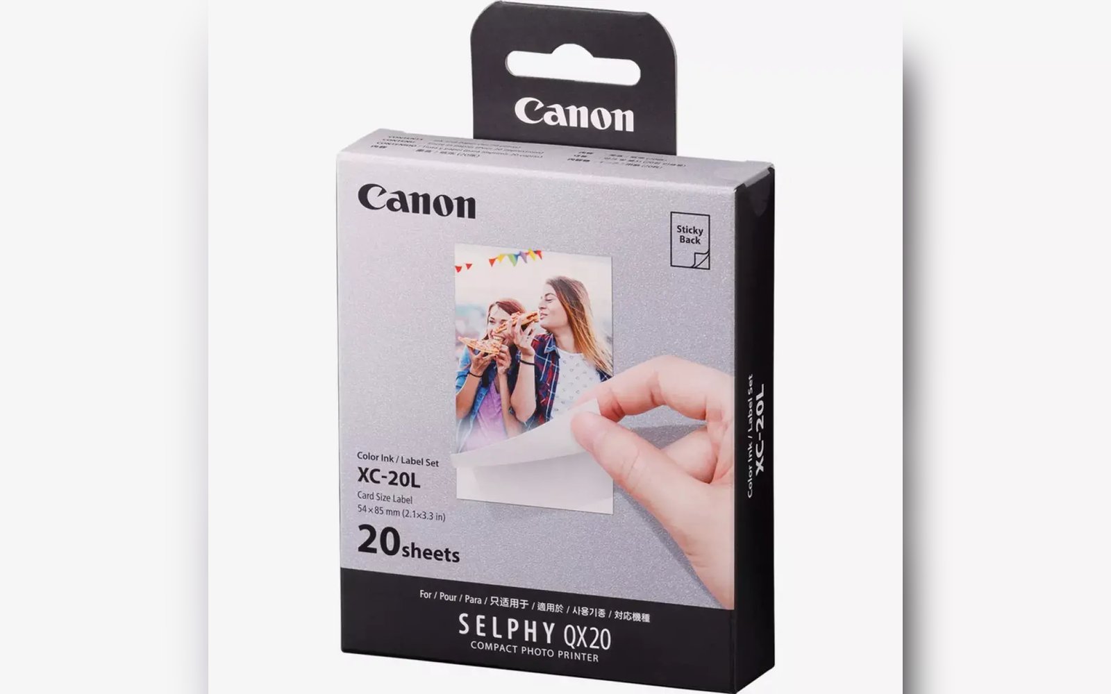 Canon XC-20L 54x85mm Instant Photo Ink and Paper Set – High quality, vibrant, long-lasting colors – Compatible with Canon printers – Contains 20 sheets for printing crisp, clear photos, perfect for everyday use and special occasions