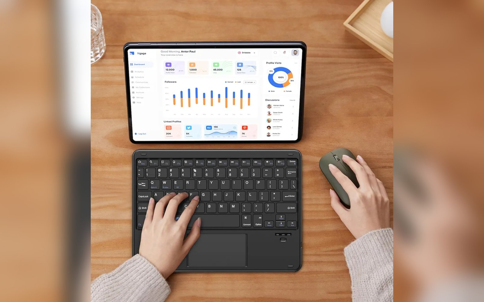 كيبورد مع ماوس