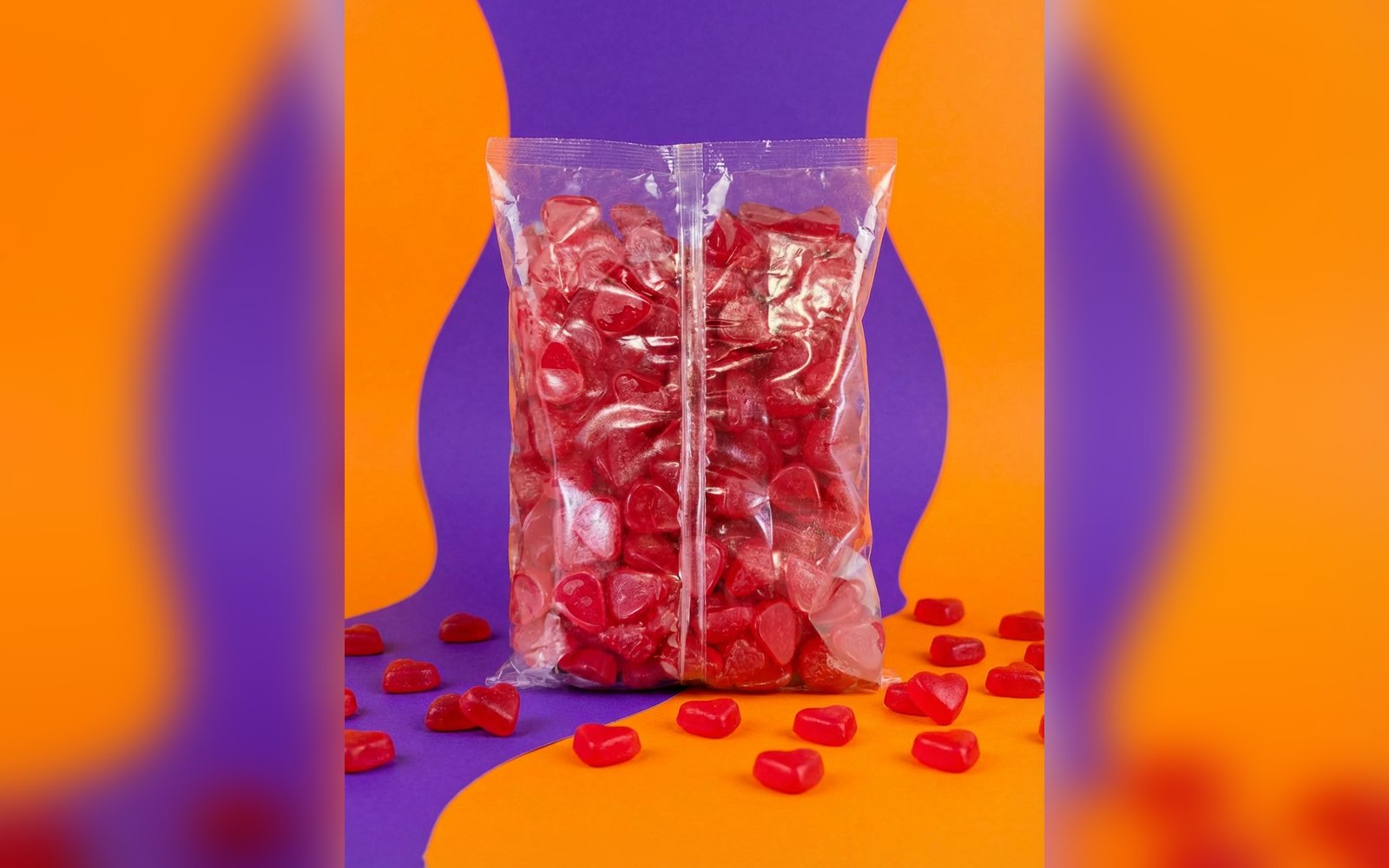 سكاكر جيلاتين بنكهات متنوعة