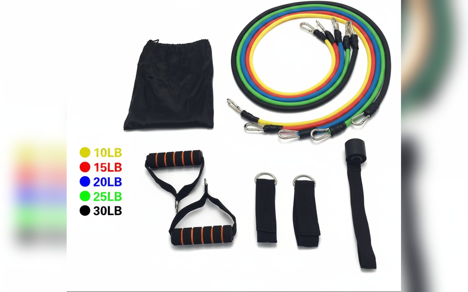 مجموعة أحزمة مقاومة للتدريب - set of resistance band
