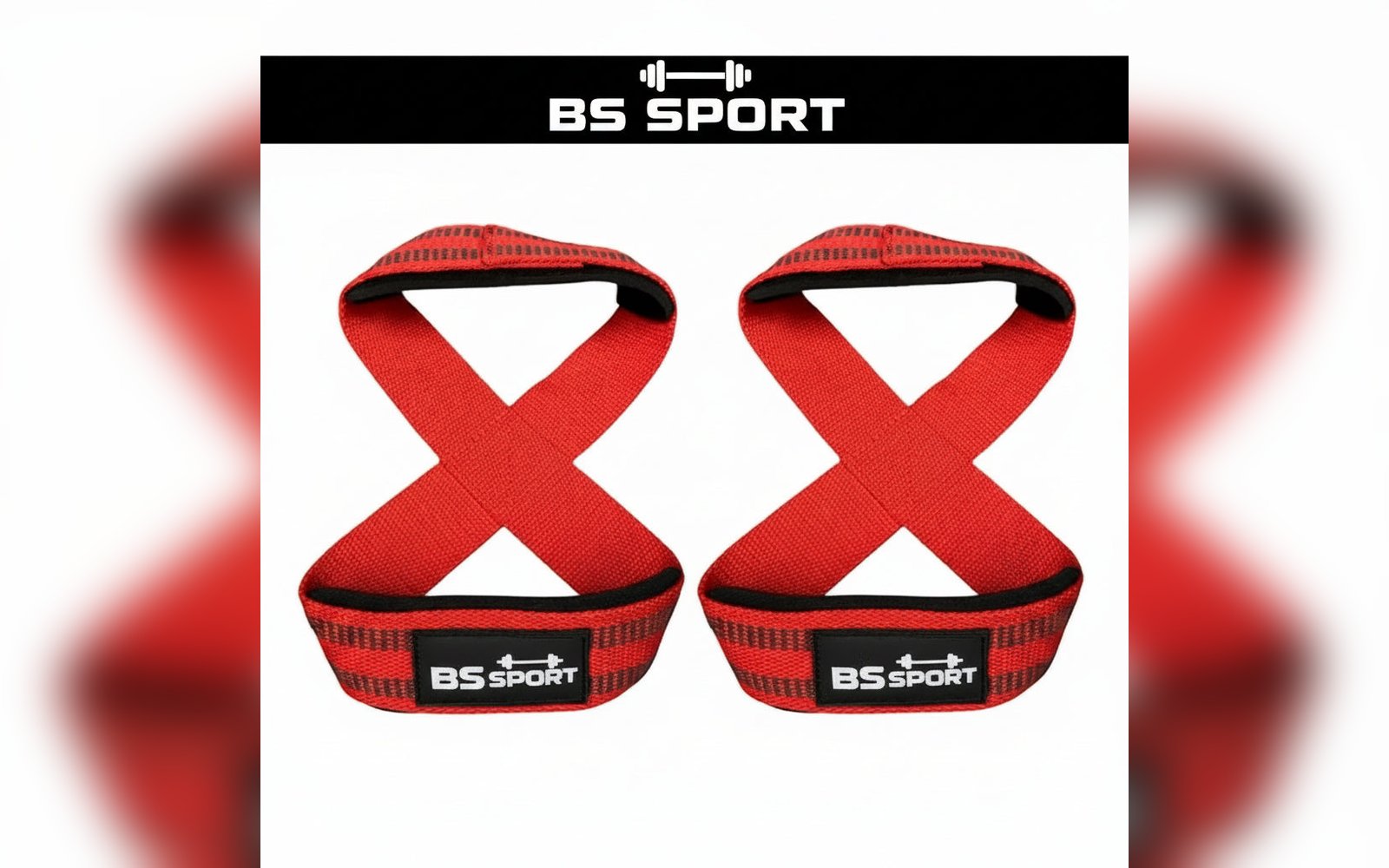 W8TRAIN Padded Figure-8 Wrist Weightlifting Straps