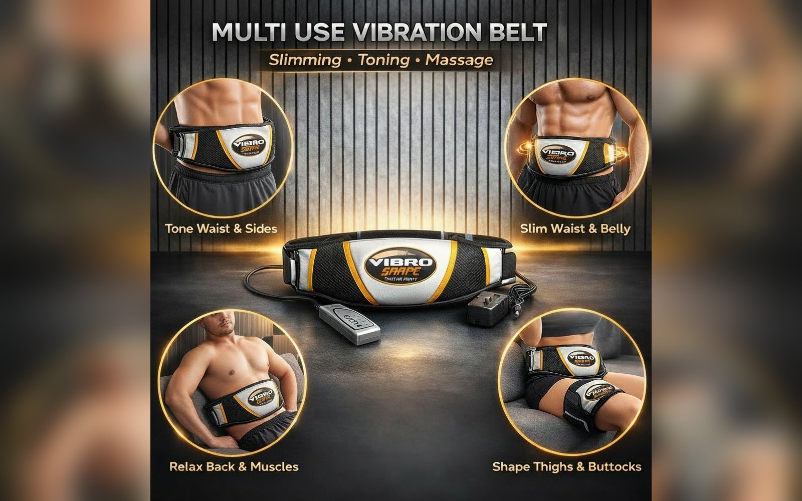 VIBRO SHAPE حزام الرجاج الكهربائي