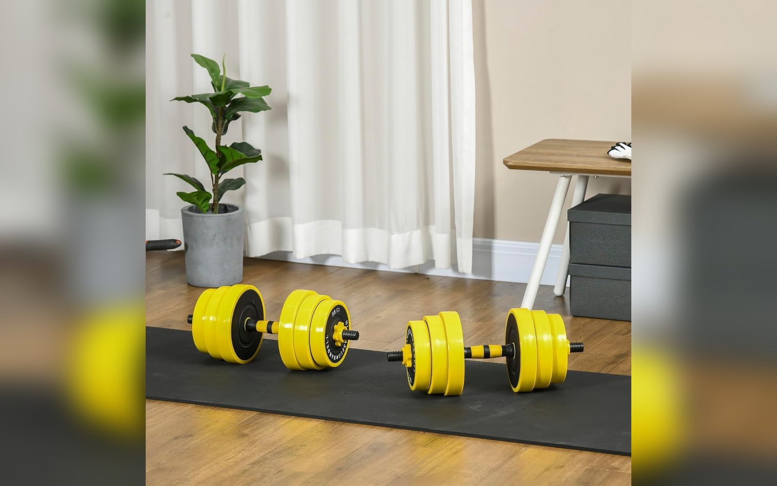2-in-1 Adjustable Dumbbell & Barbell Set | طقم دامبل وبار قابل للتعديل