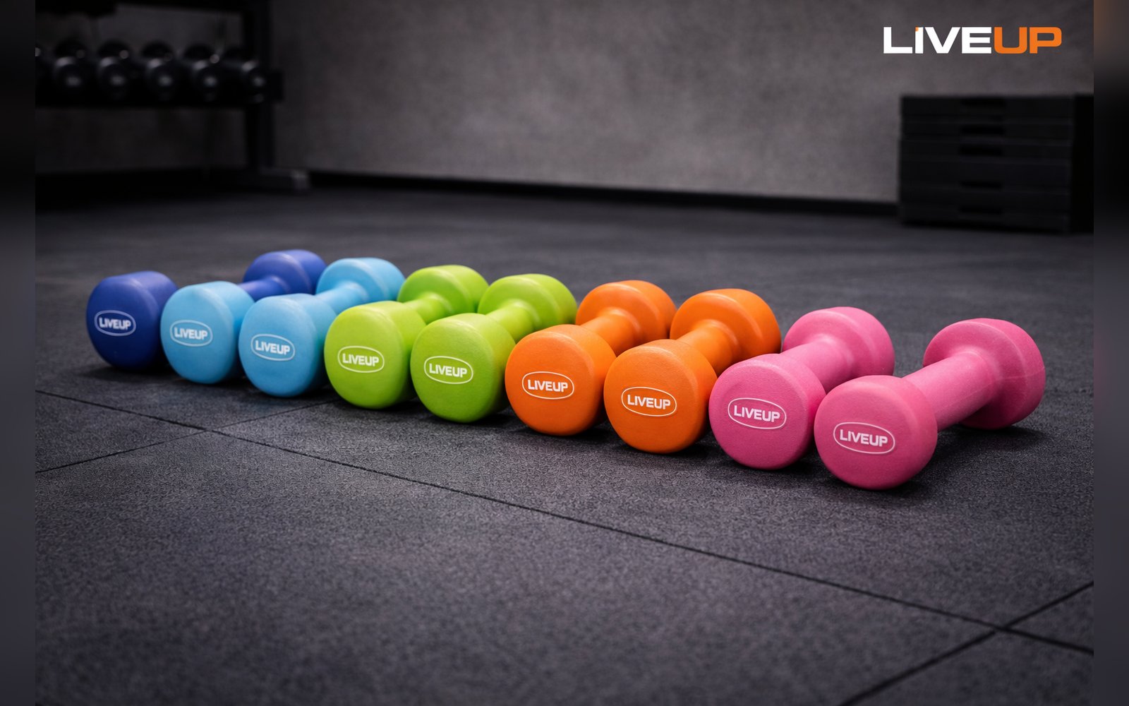 Dumbbells' Live up/ دامبلز Live Up (زوج) | 0.5  – 6 كغ
