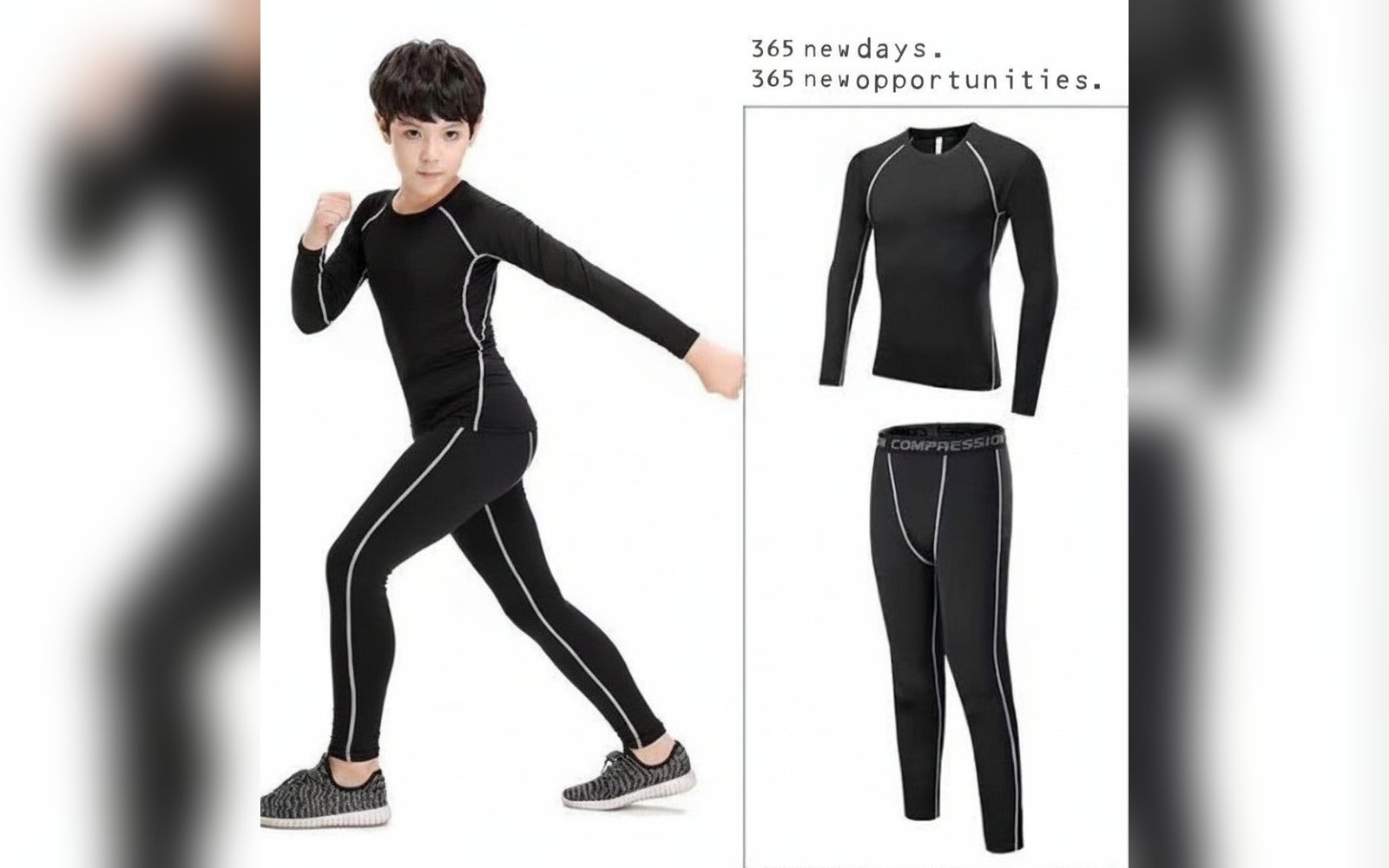 Kids  Compression Base Layer set - طقم ضغط رياضي للأطفال