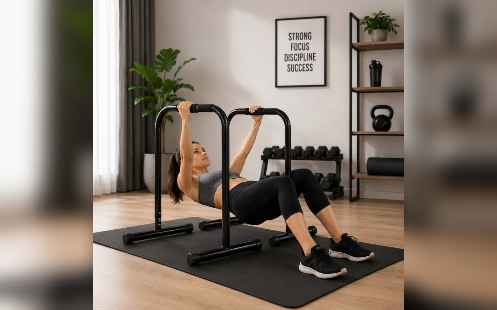 Dip Station & Pull-up Push Up Bar | أعواد توازي قابلة للتعديل