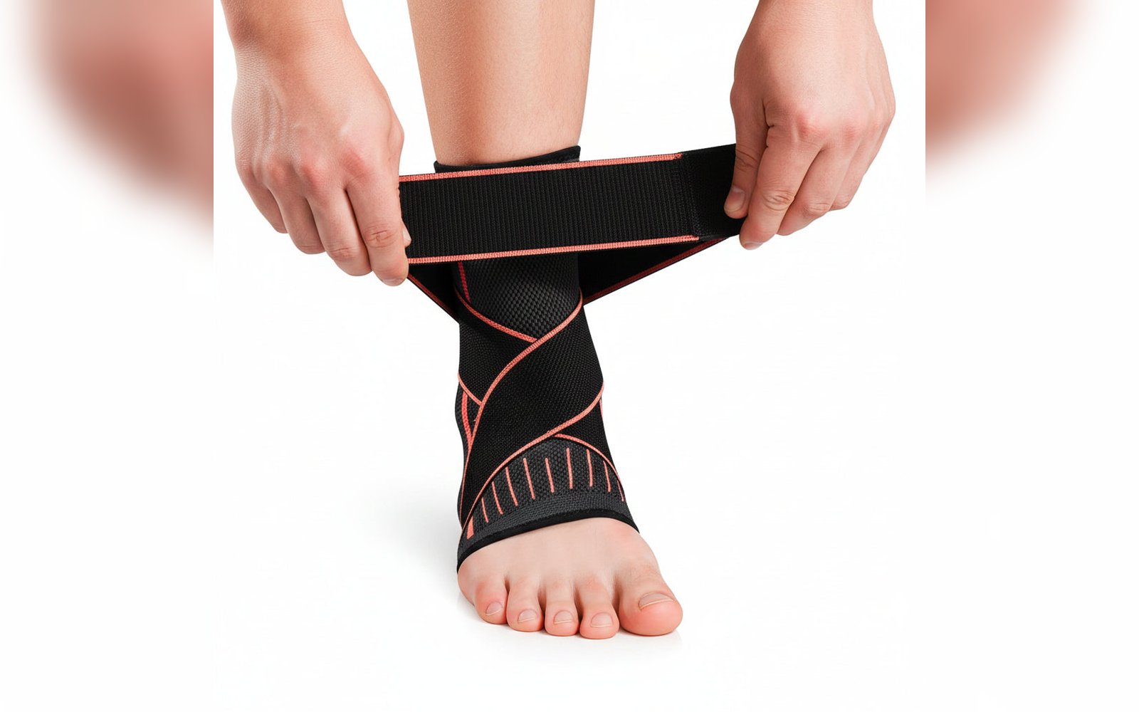 Ankle Brace with Elastic Bands  | دعامة كاحل مع أربطة مرنة