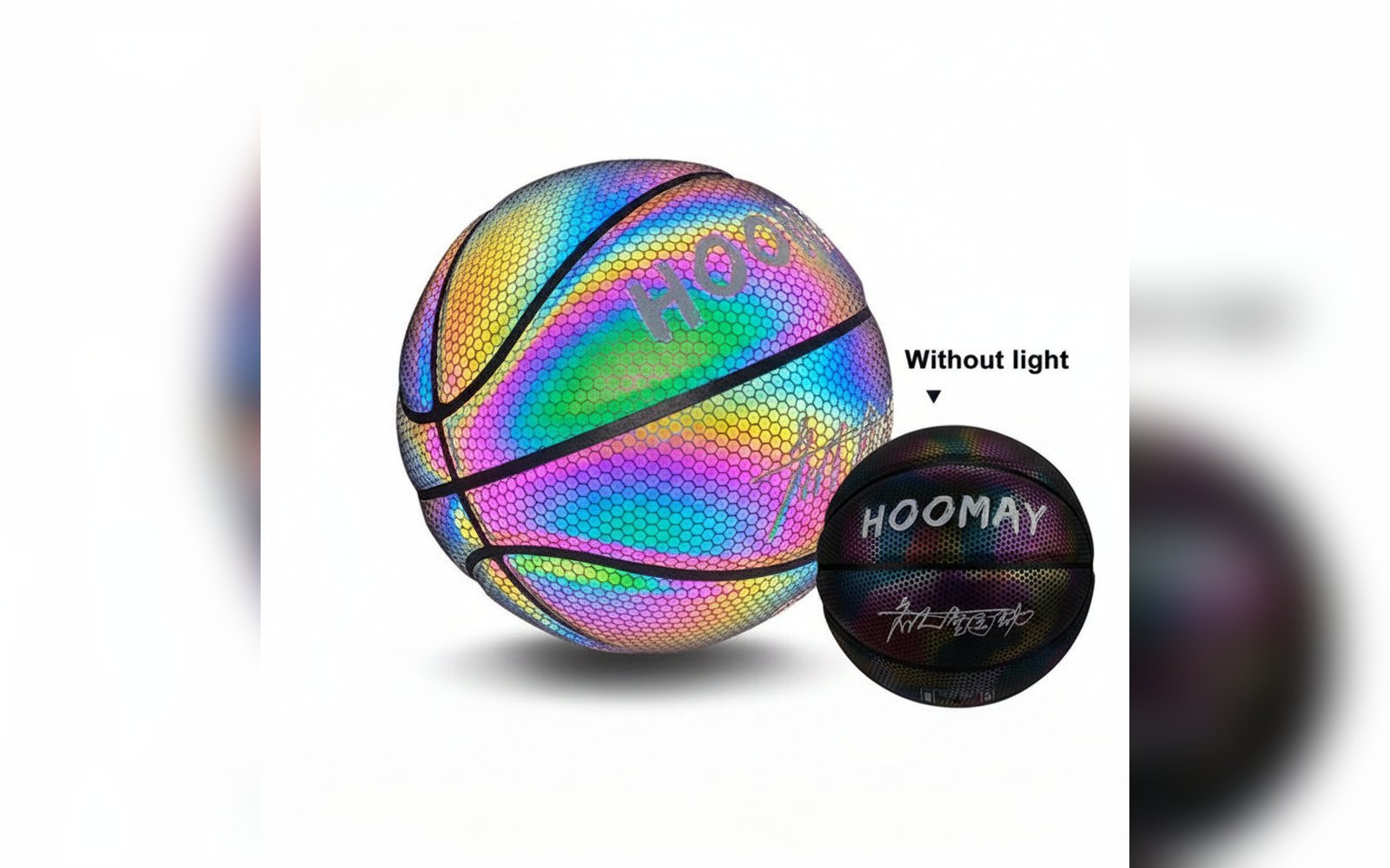 Rainbow Holographic Basketball Size 7 - كرة سلة هولوغرافيك مقاس 7