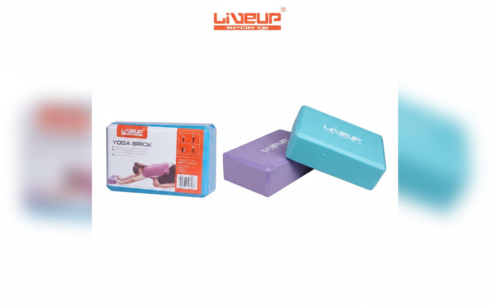 Liveup Yoga Block – 22.8×15.2×7.6 cm | بلوكة يوغا