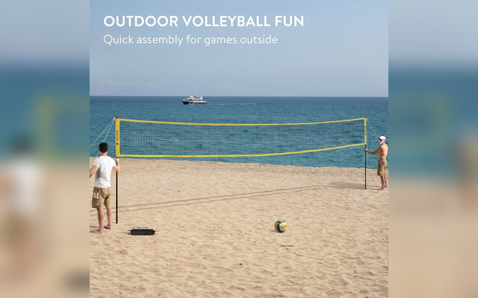 طقم كرة الطائرة - volleyball set net