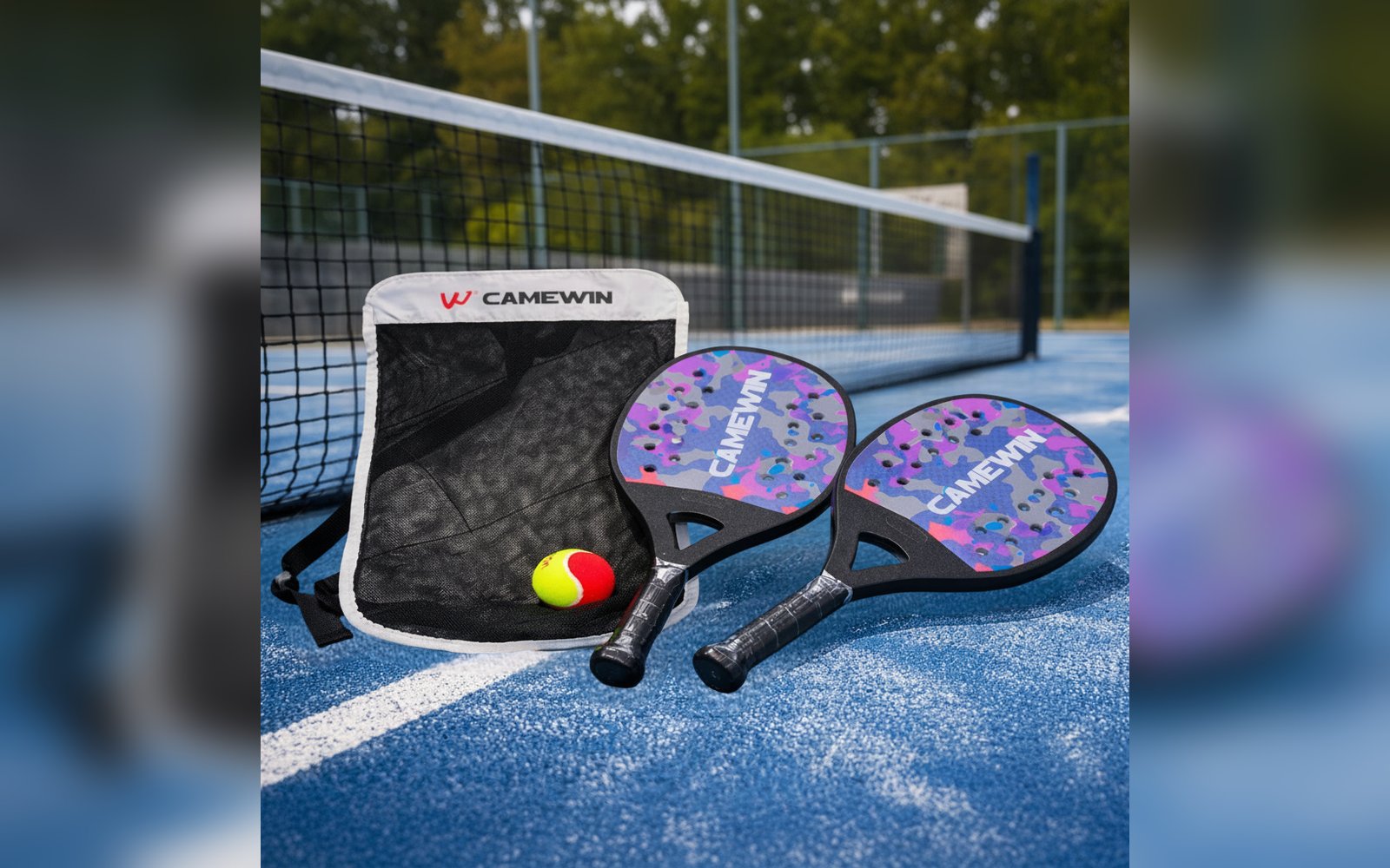 Camewin Padel Set - Pair with Ball | طقم بادل كاميوين - زوج مع كرة