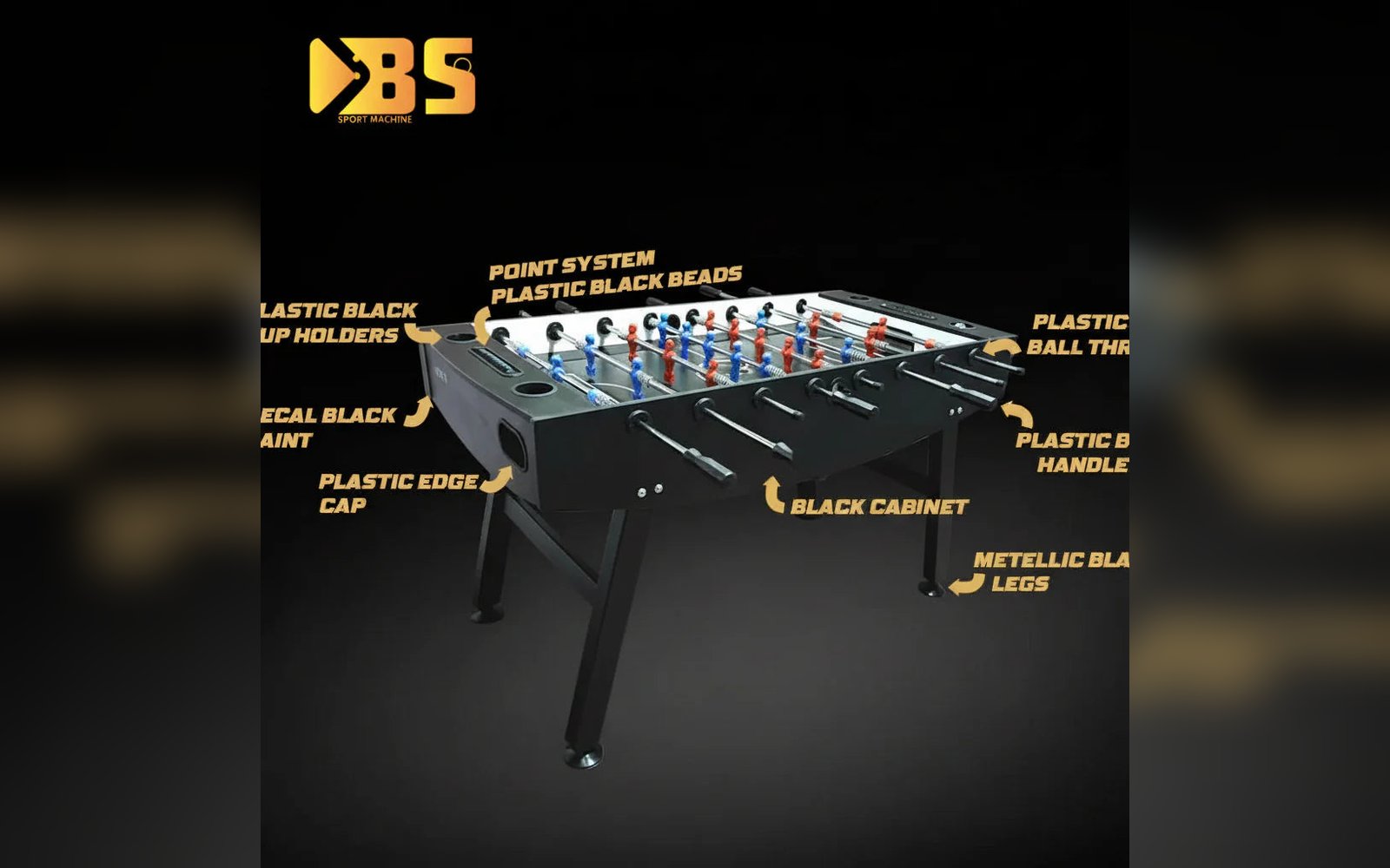 foosball table, black