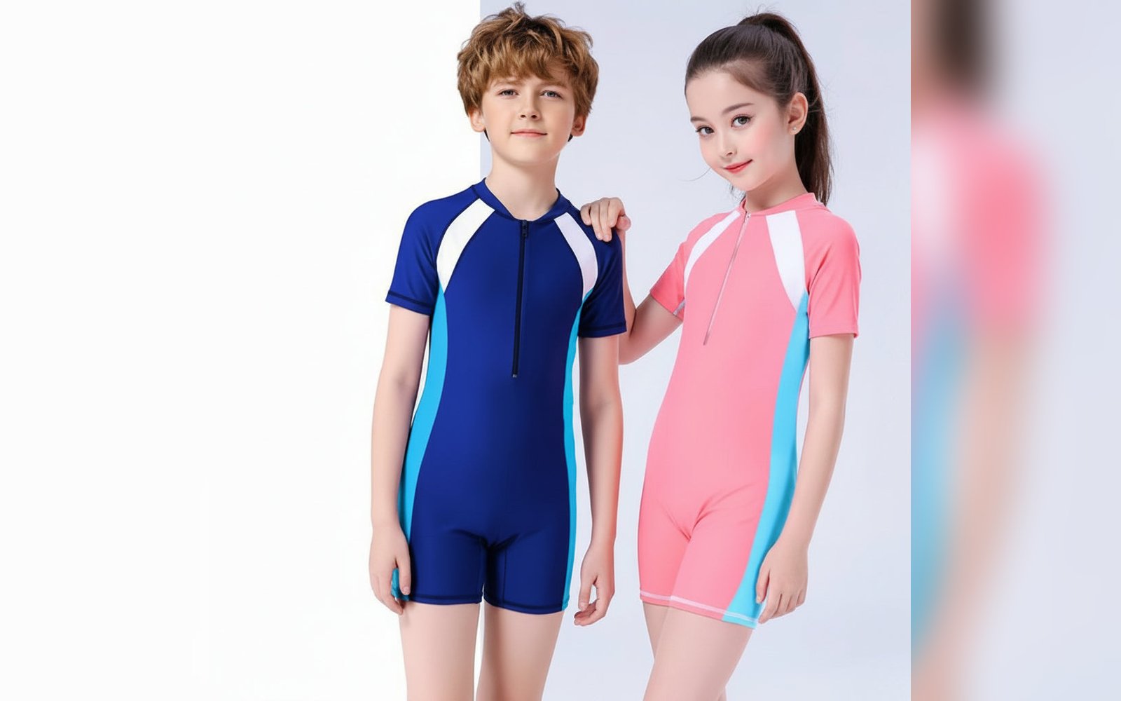 one-piece swimwear for kids/ مايوة اطفال