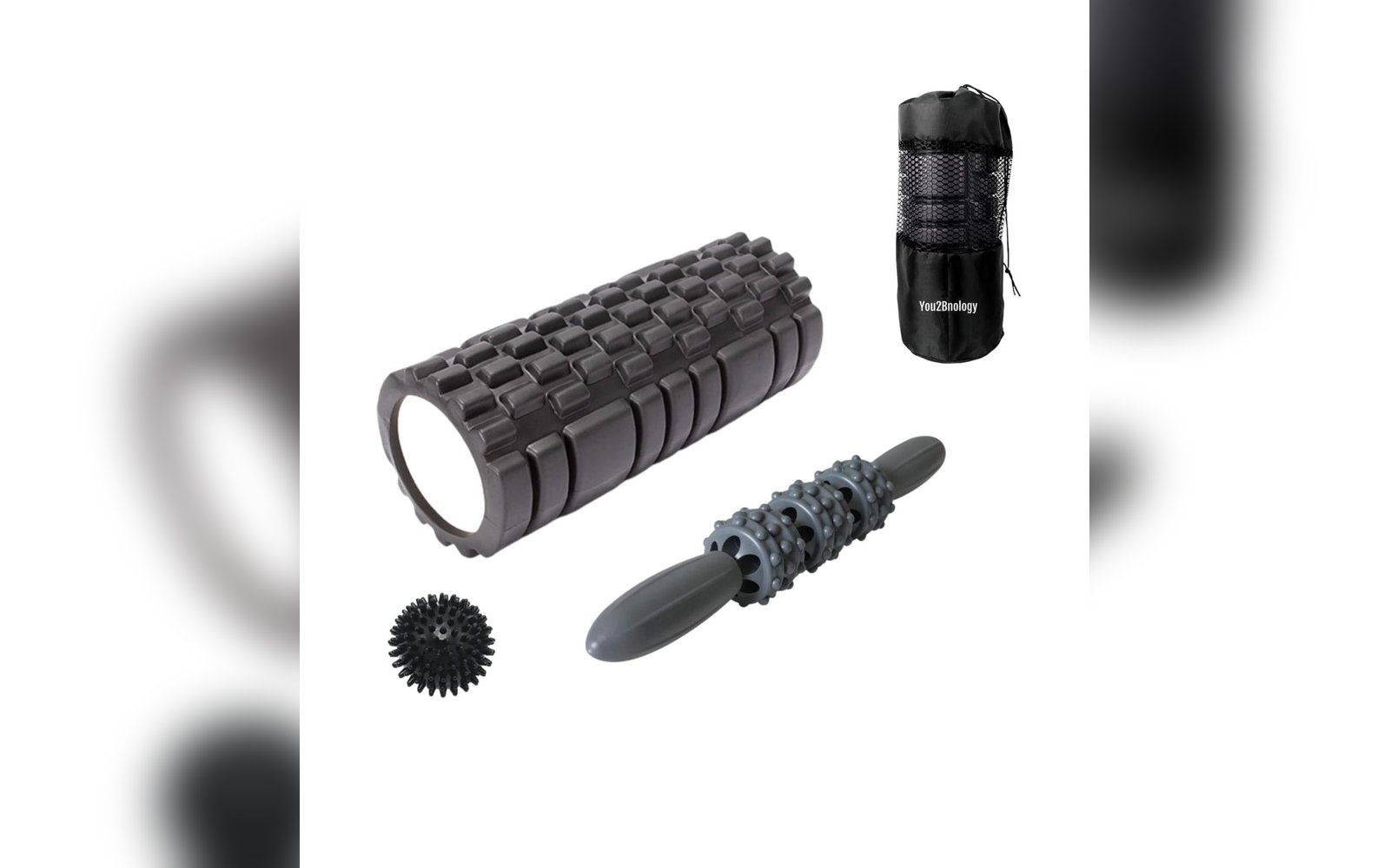 4-in-1 Foam Roller Kit for Deep  Massage | مجموعة الرول مساج 4 في 1