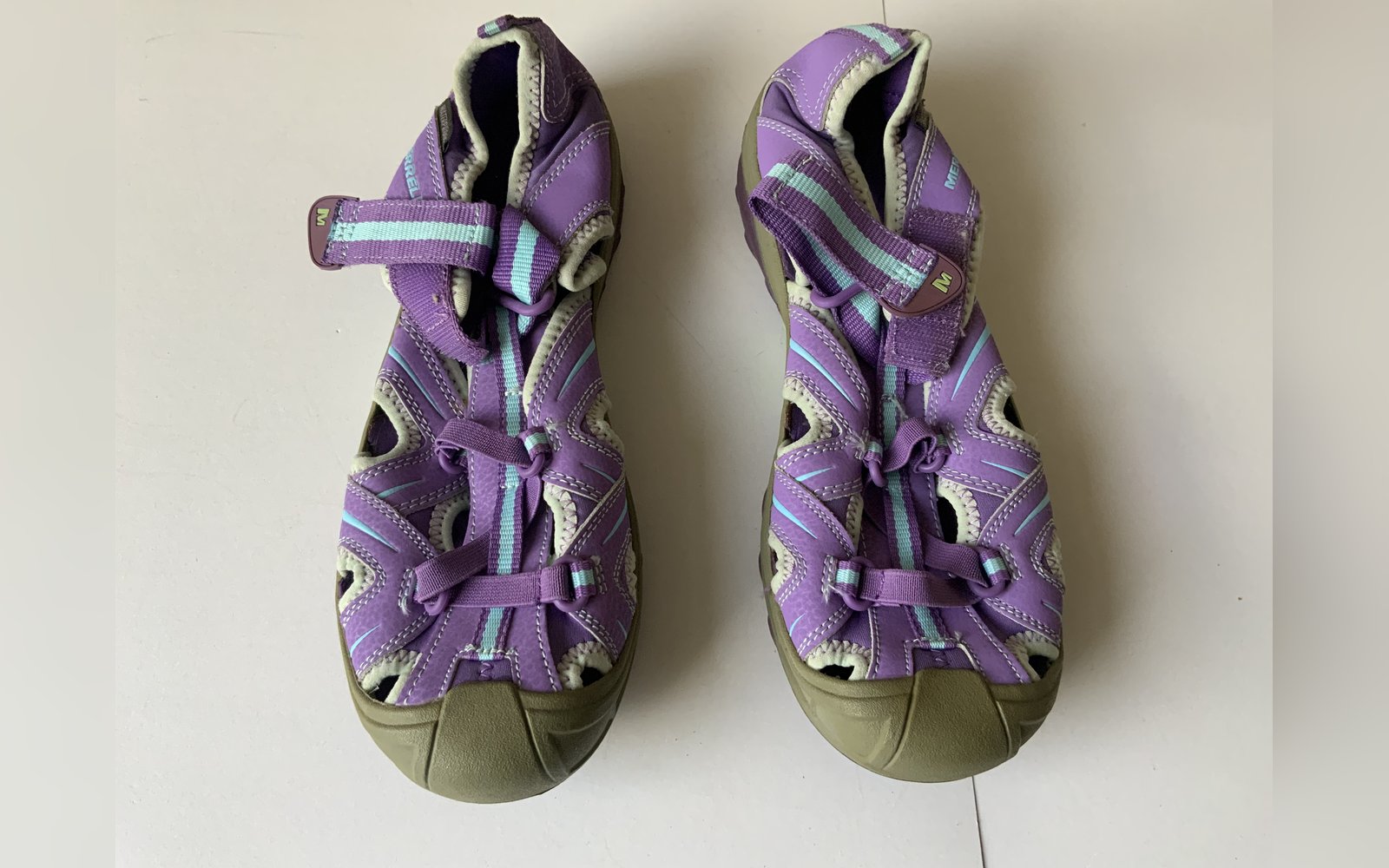 Merrell Hydro Waterproof Purple & Light Blue Outdoor Hiking Water Sandals - Women's Size 6 / EU