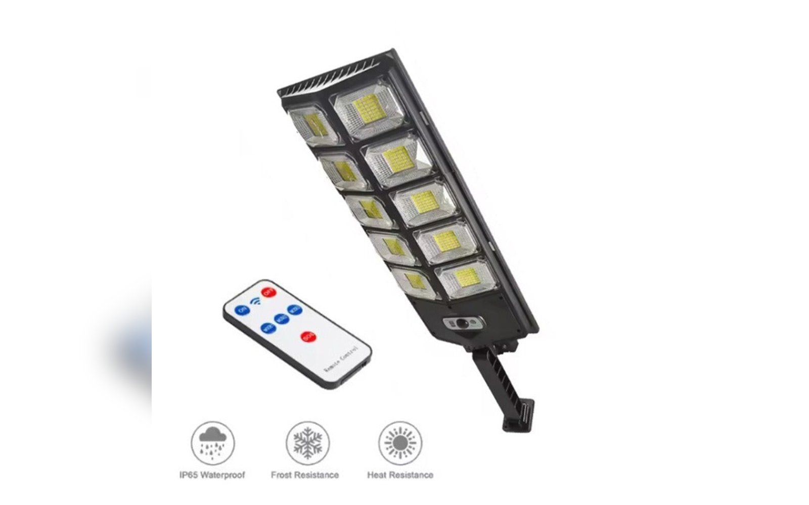 كشاف طاقة شمسية 10 عيون 210W يعمل مستمر 4 ساعات او على الحركة مدة اطول