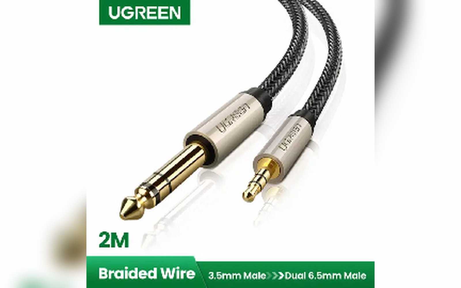 وصلة UGREEN 3.5mm to 6.35mm 2M