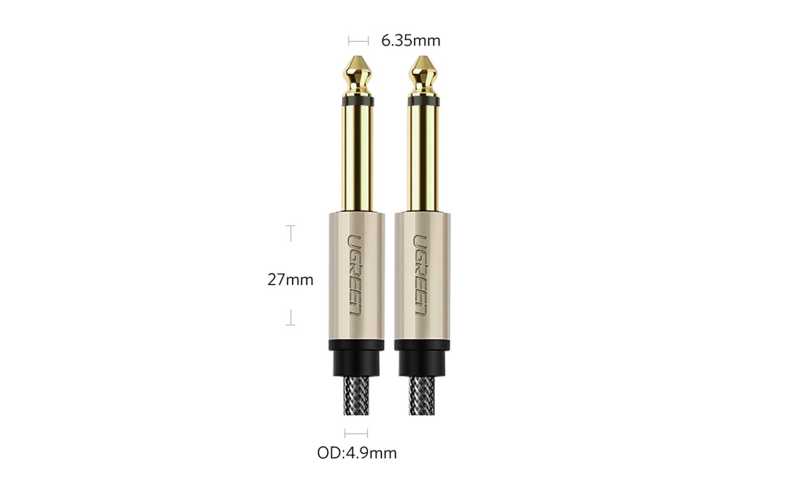 وصلة UGREEN 6.5mm Male to Male 3M