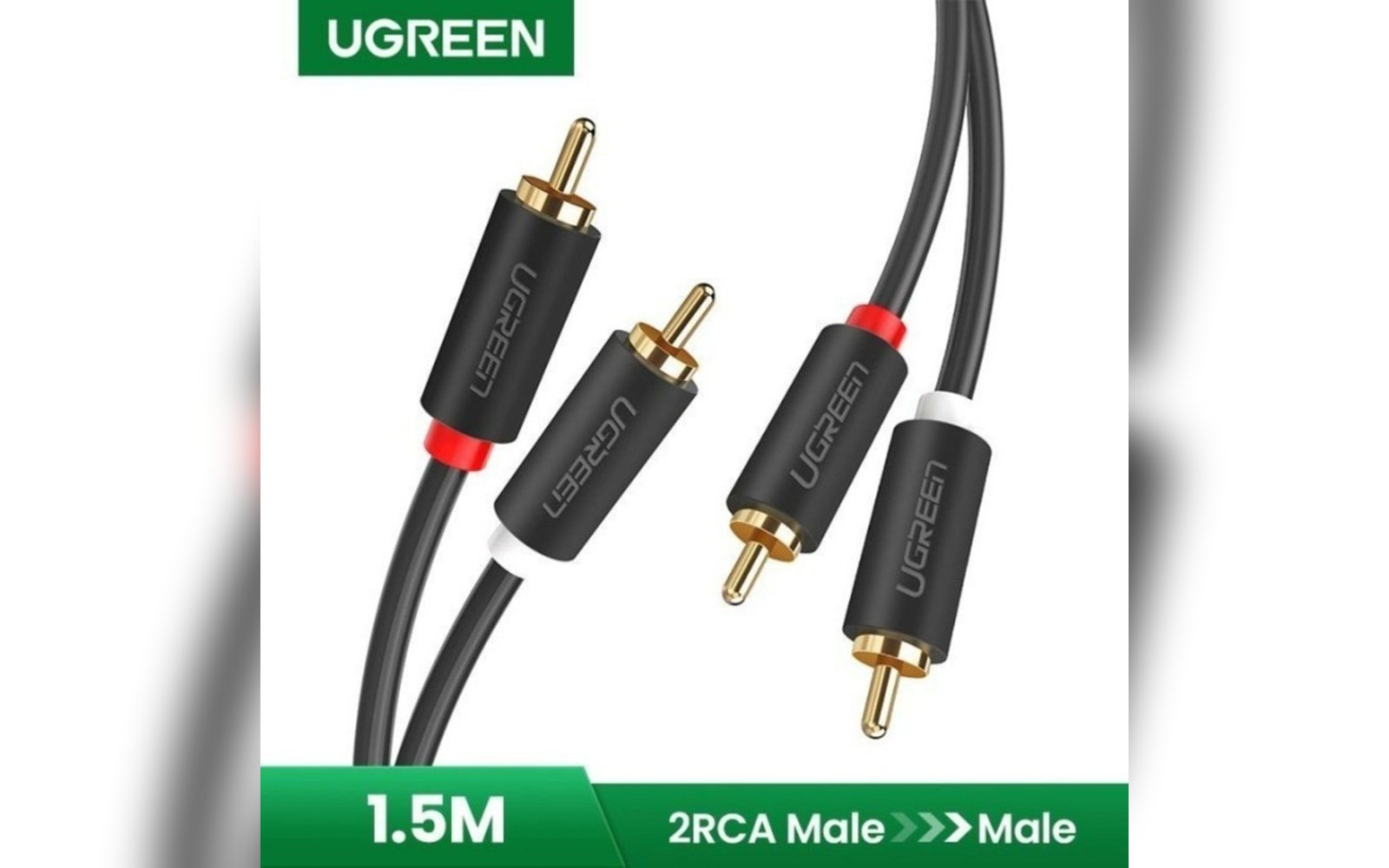 وصلة UGREEN 2RCA Male to 2RCA 1.5M