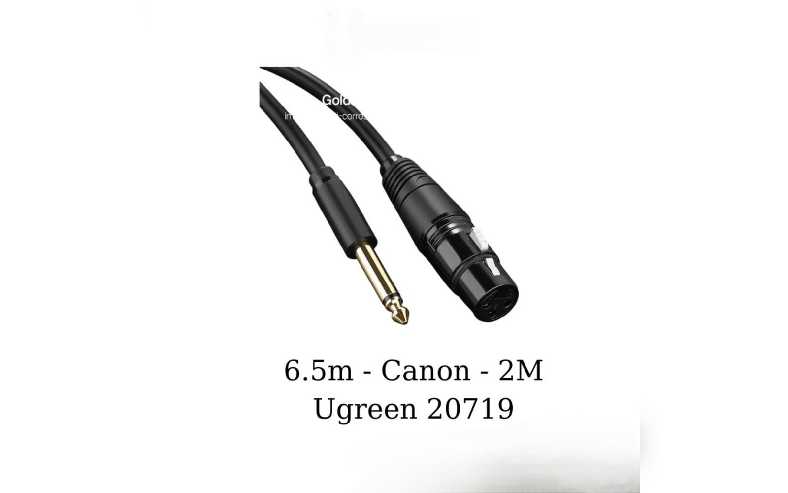 وصلة UGREEN 6.5mmto Connon Female  2M