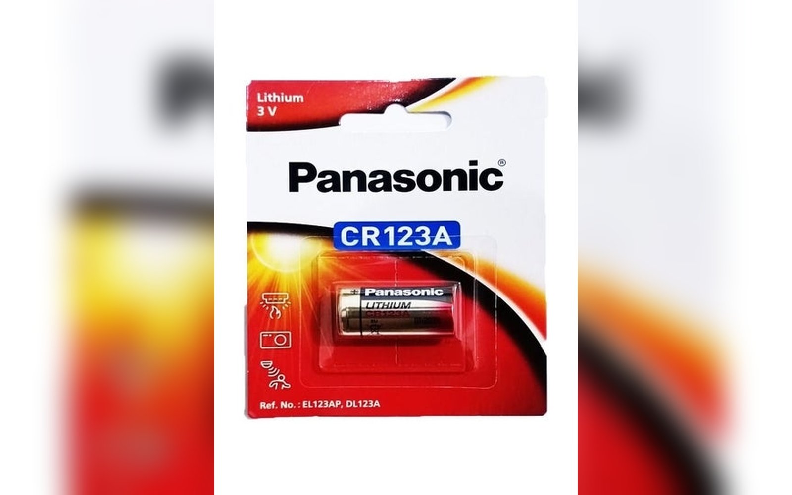 بطارية ليثيوم 3V CR123A Panasonic اصلي