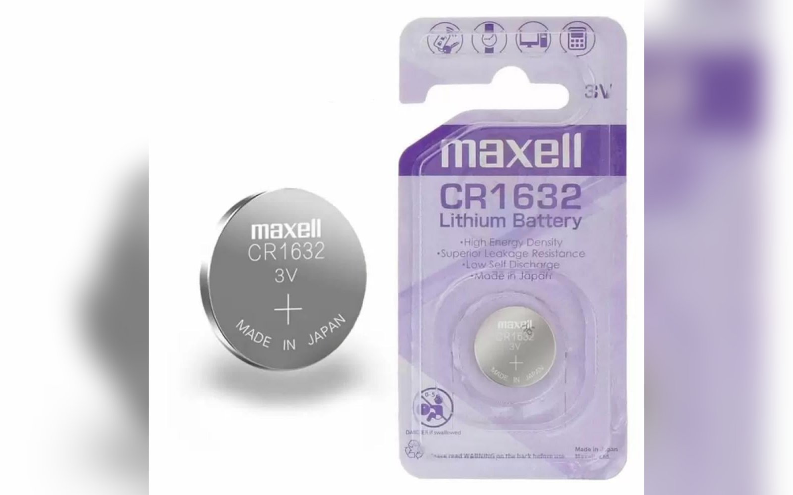 بطارية مفتاح سيارة CR1632 Maxwell ياباني اصلي