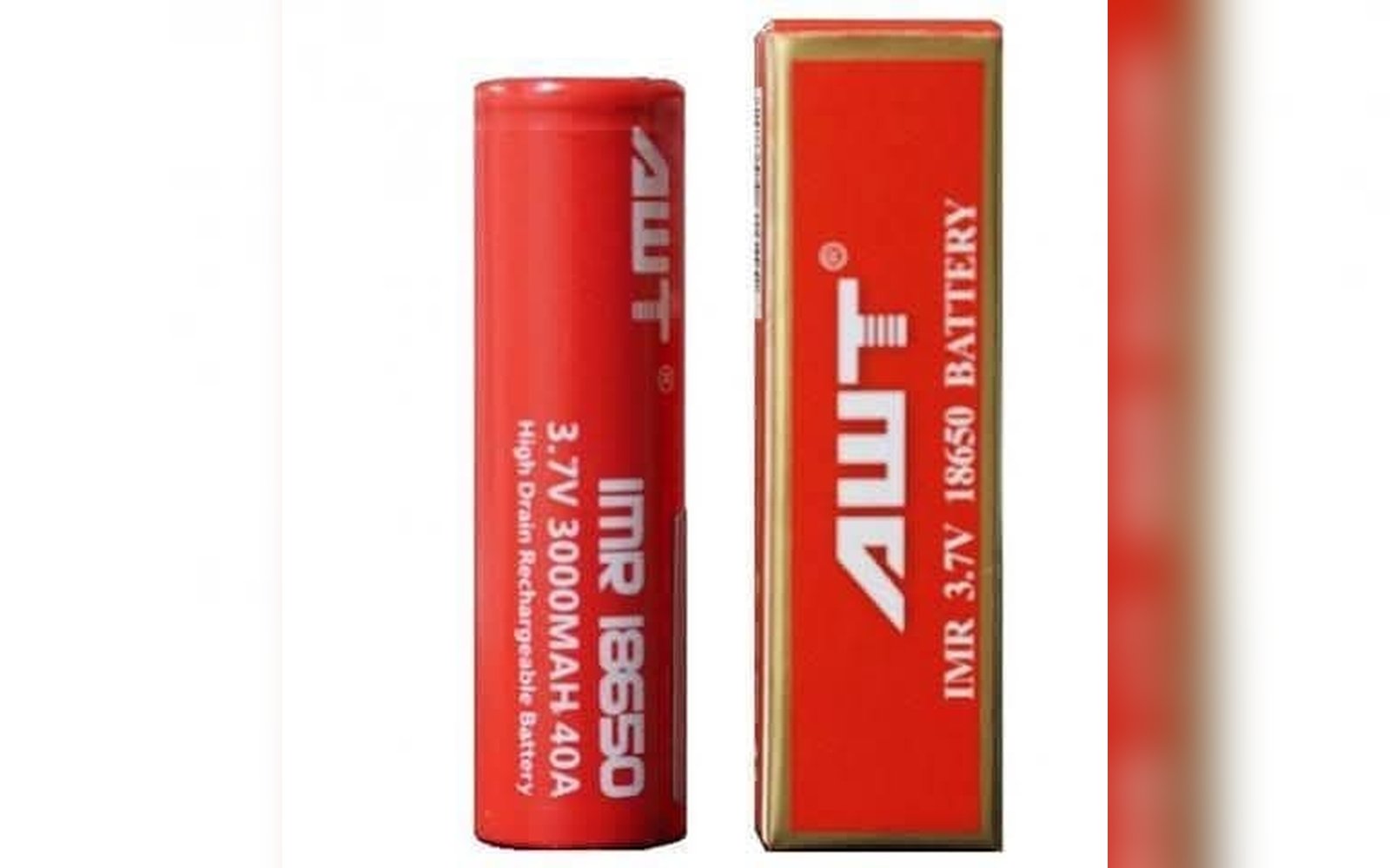بطارية ليثيوم 18650 3.7V 3000MAH 40A IAUUR شحن