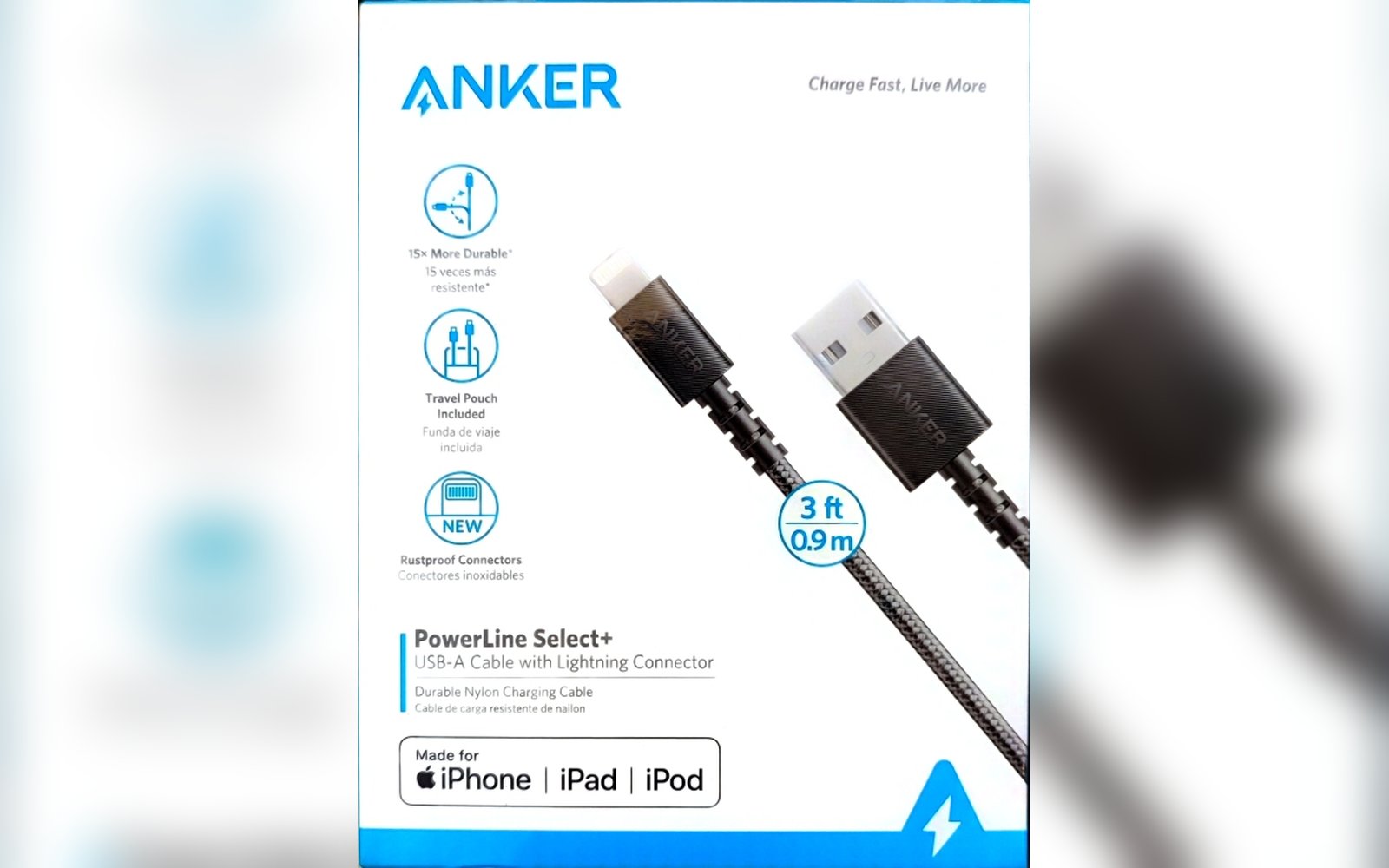وصلة iPhone  ANKER دو جودة عالية
