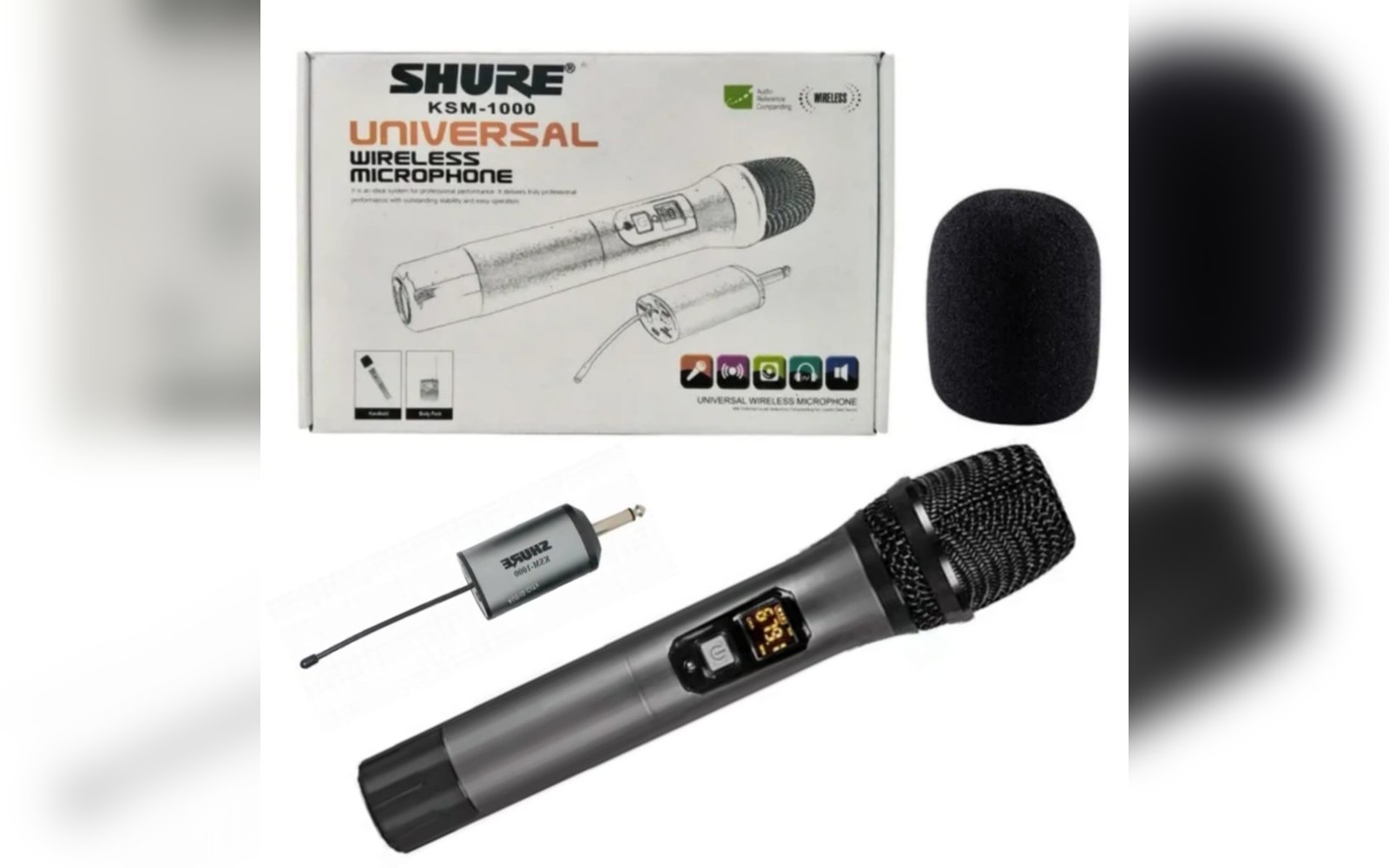 مايكروفون شور لاسلكي KSM-1000