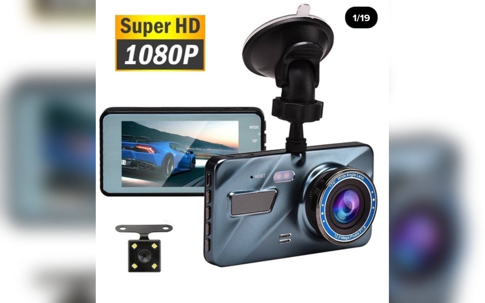 كاميرا تسجيل تتش DVR مع كاميرا خلفية