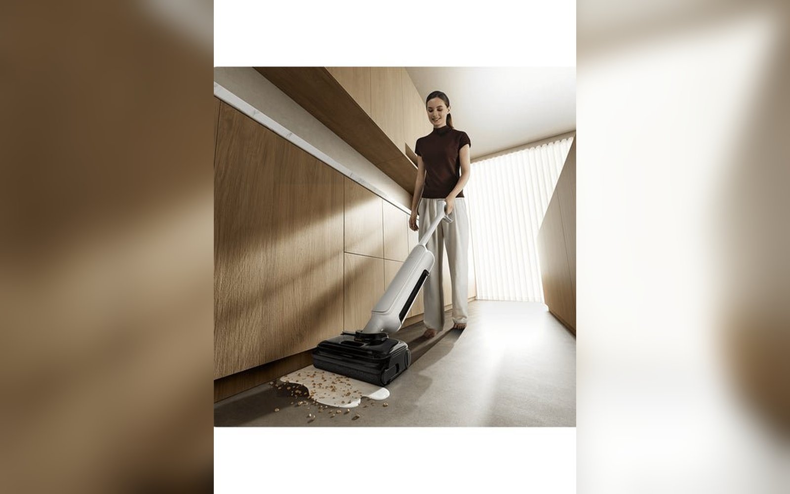 مكنسة شاوميClean W30 برو رطبة وجافة، قاعدة تنظيف ذاتي
