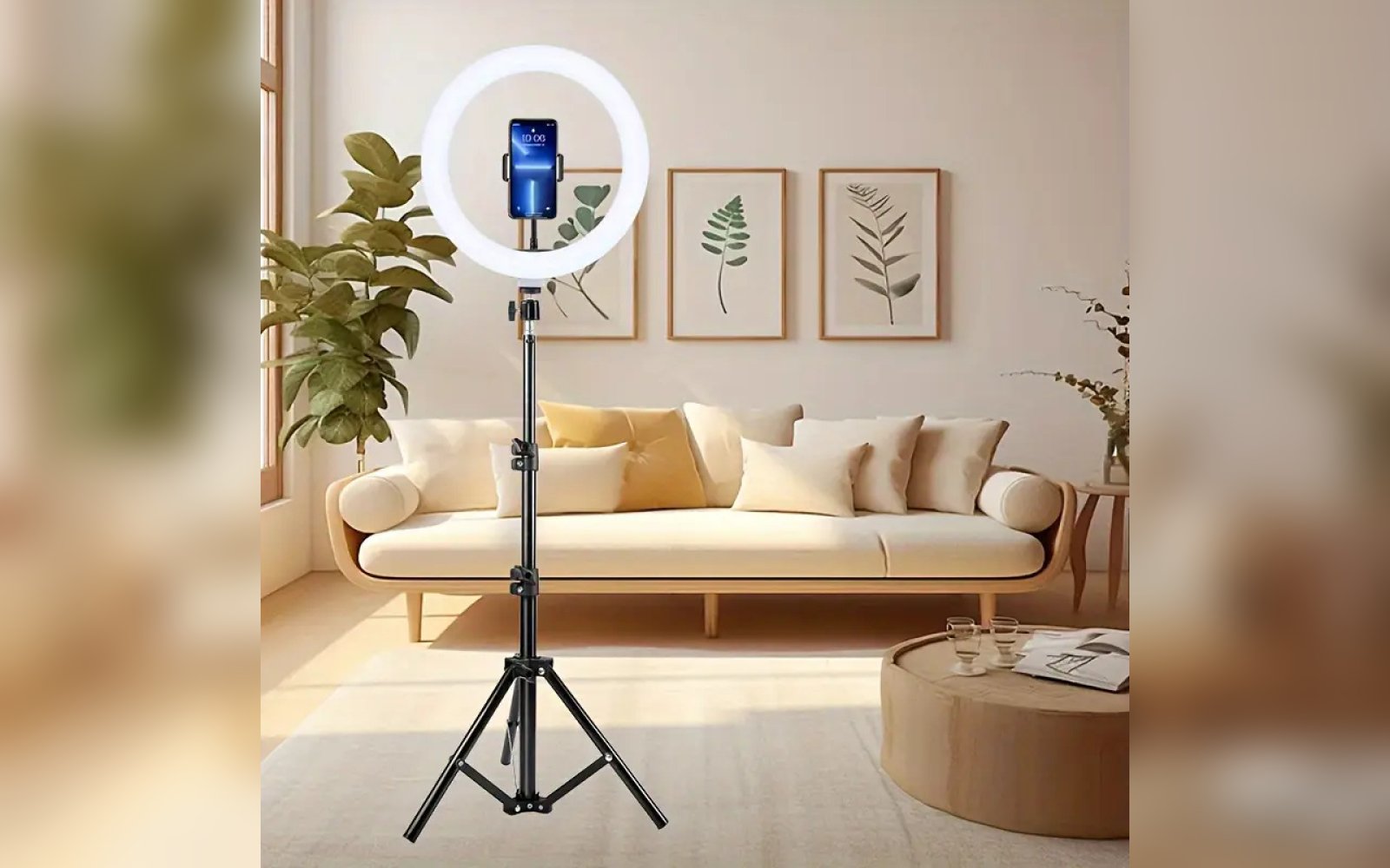 حلقة ضوء – Ring Light احترافية بقياس 26 سم مع حامل ثلاثي
