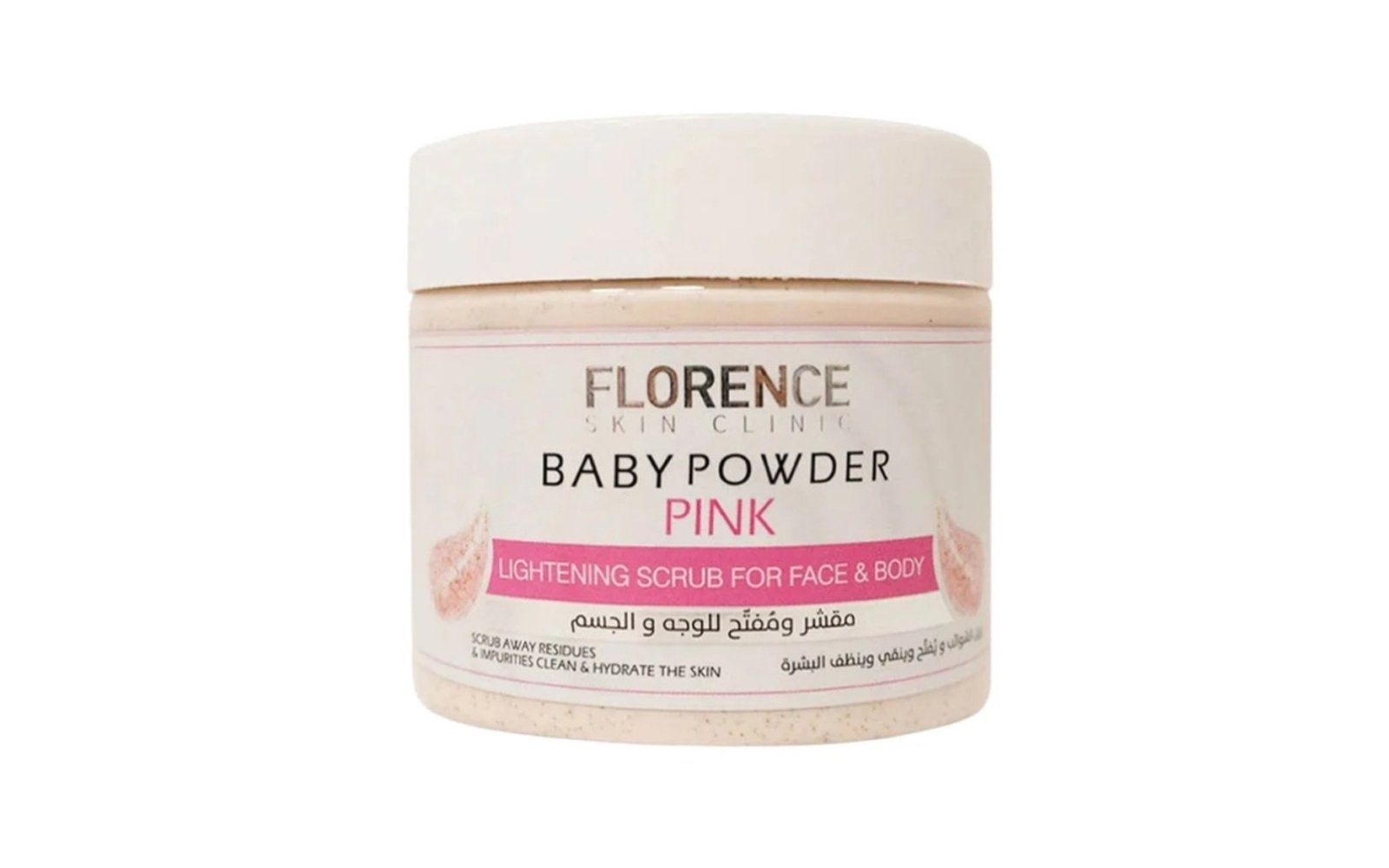 Florence Baby Powder Pink Scrub For Face And Body 300ml