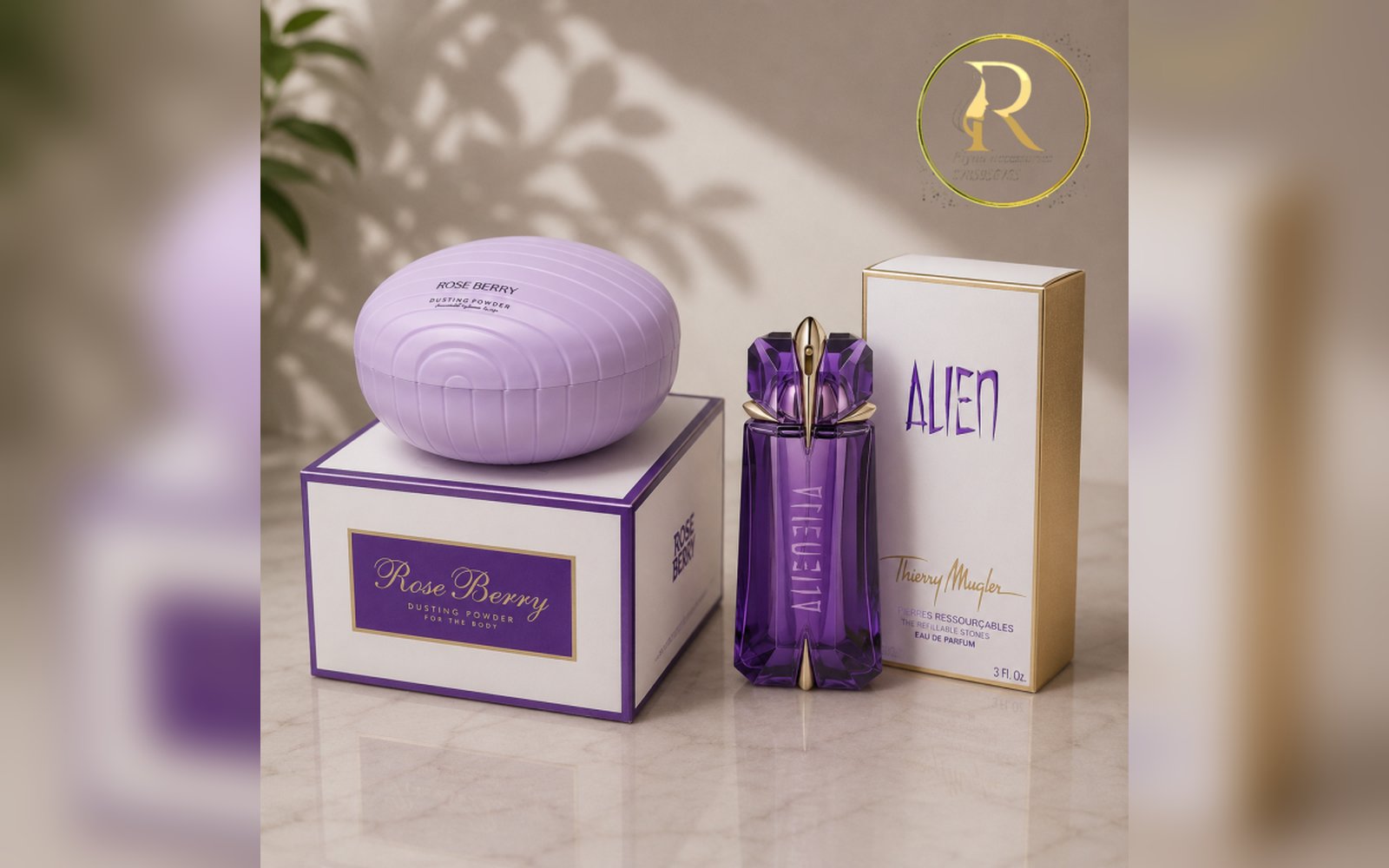 بودرة روز بيري برائحة العطر الين