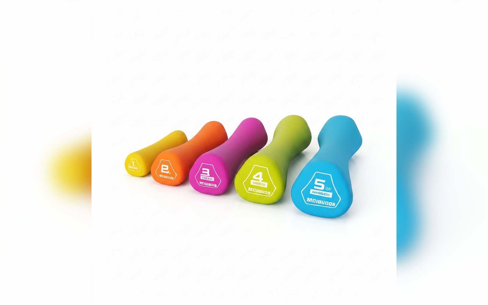 دامبلز مطاط MDBUDDY بالكيلو - زوج 5KG