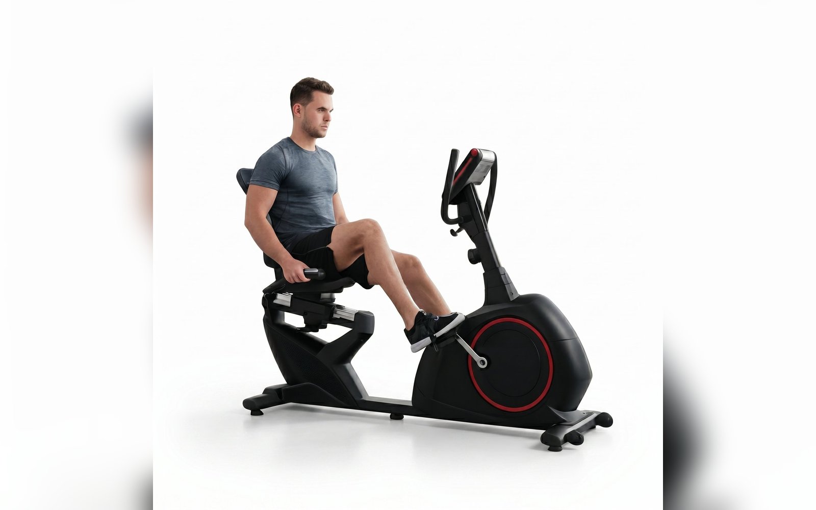 جهاز دراجة التمرين الثابتة الطبية مع مسند ظهر (Deluxe Recumbent Bike TS)