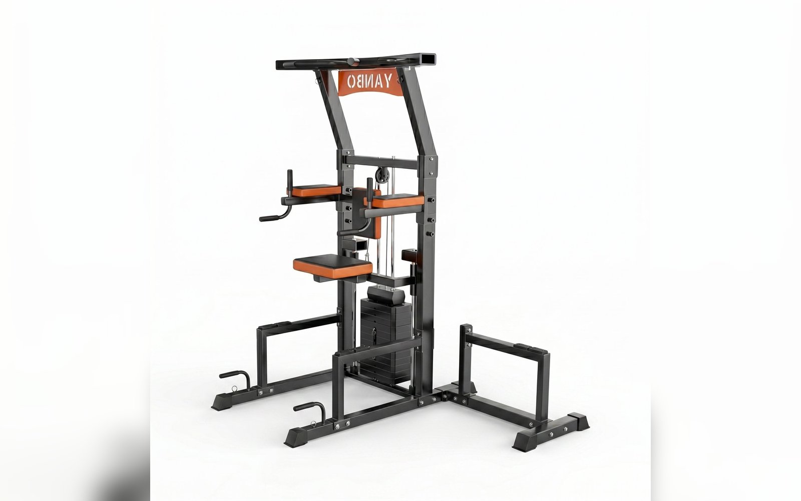 عقلة والغطس المطوّر مع أوزان مساعدة (Weight Assist Chin-Up & Dip Tower)
