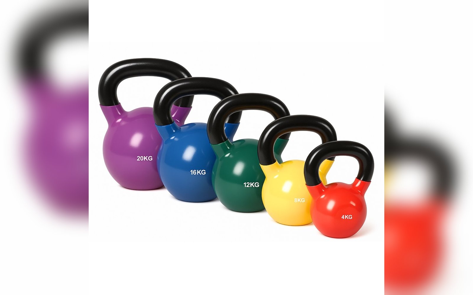 كاتل بيل ملون (Colored Kettlebell) - 2kg