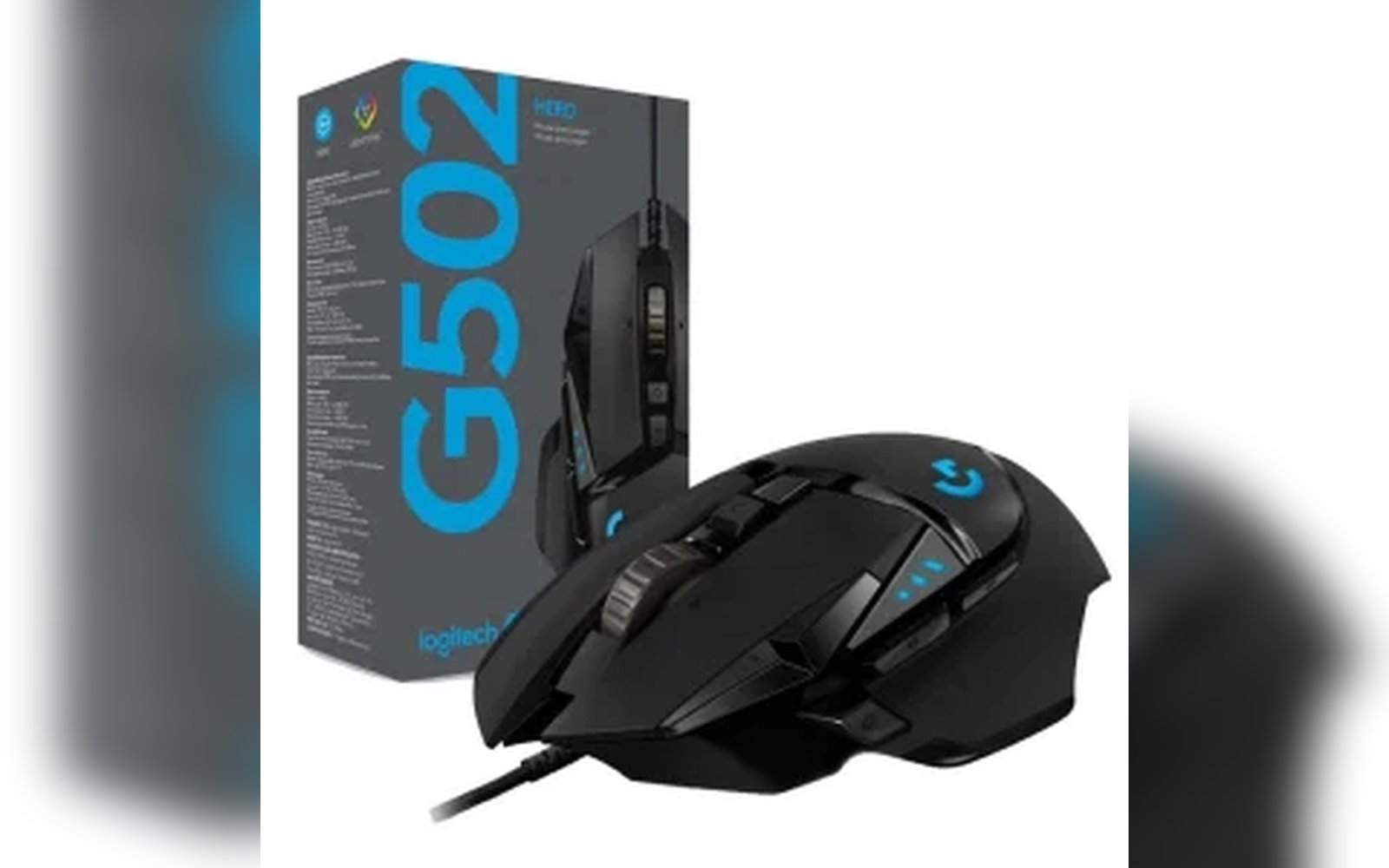 ماوس الألعاب Logitech G502 HERO عالي الأداء بدقة 16K DPI