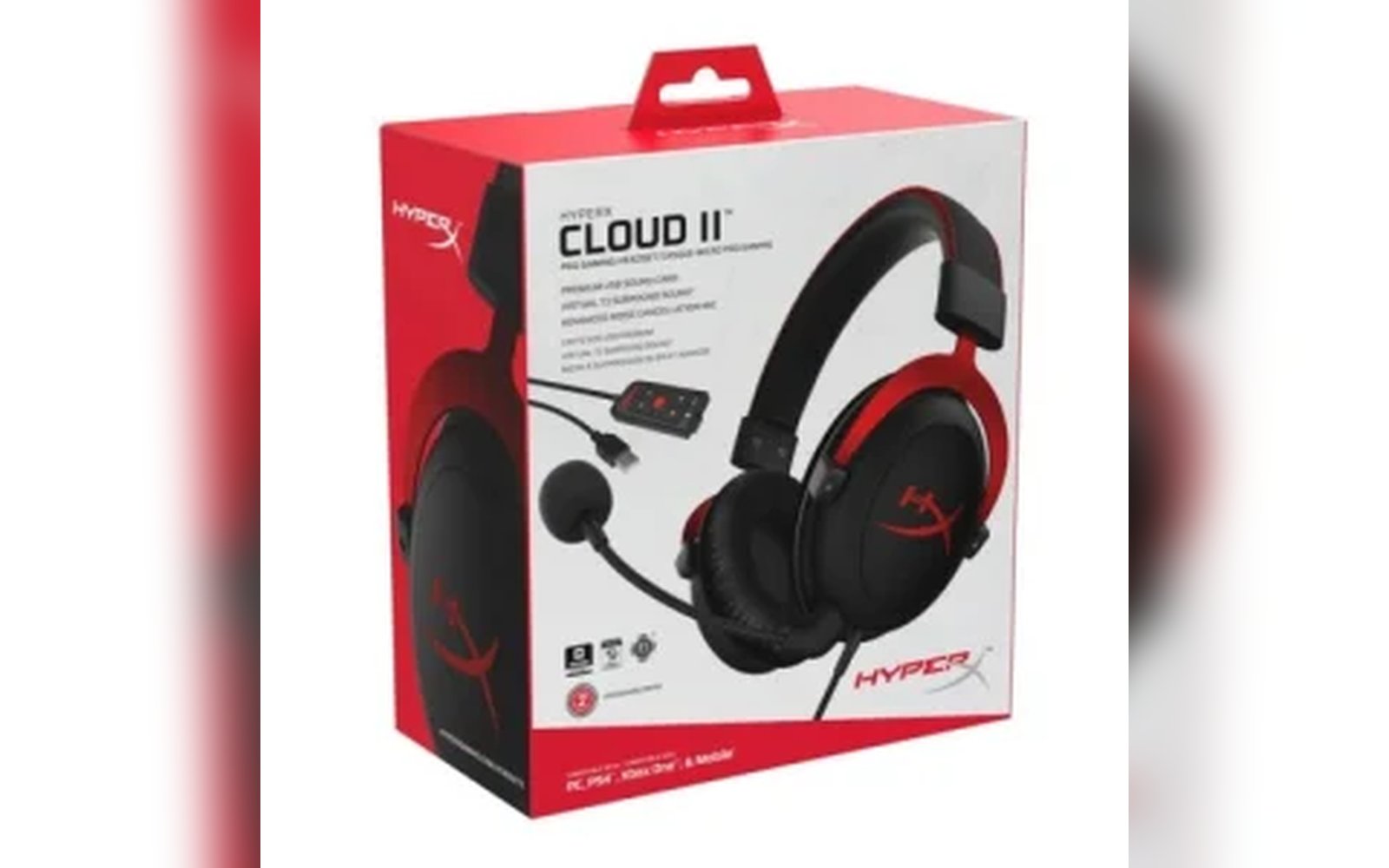 سماعة الألعاب HyperX Cloud II - أحمر
