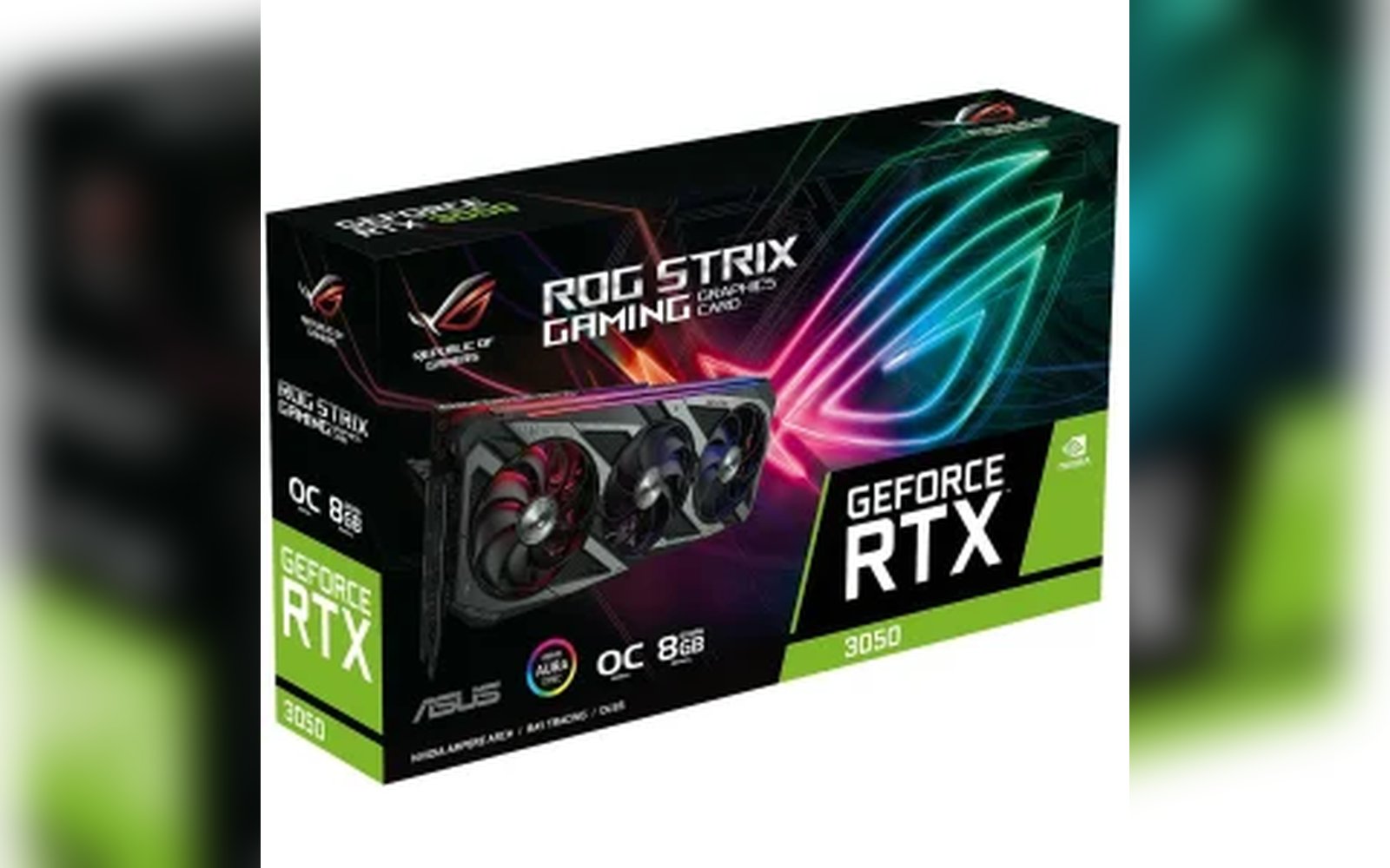 بطاقة رسومات ASUS ROG Strix GeForce RTX 3050 8GB GDDR6 OC Edition PCI Express 4.1
