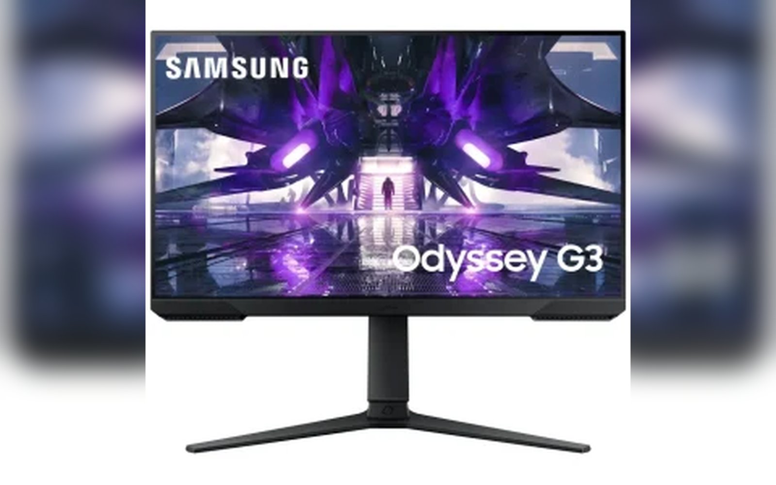 شاشة سامسونج أوديسي G3 مقاس 24 بوصة بدقة Full HD ومعدل تحديث 165 هرتز وزمن استجابة 1 مللي ثانية، بدون حواف، مع حامل قابل لتعديل الارتفاع، تدعم تقنية AMD FreeSync Premium