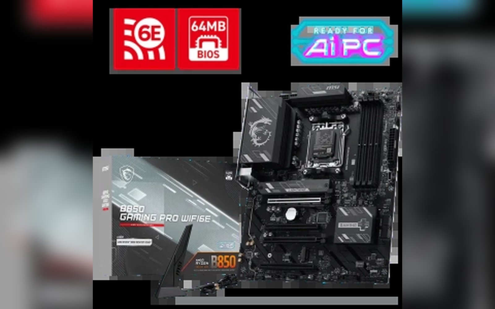لوحة أم للألعاب MSI B850 GAMING PRO WIFI6E DDR5 AM5