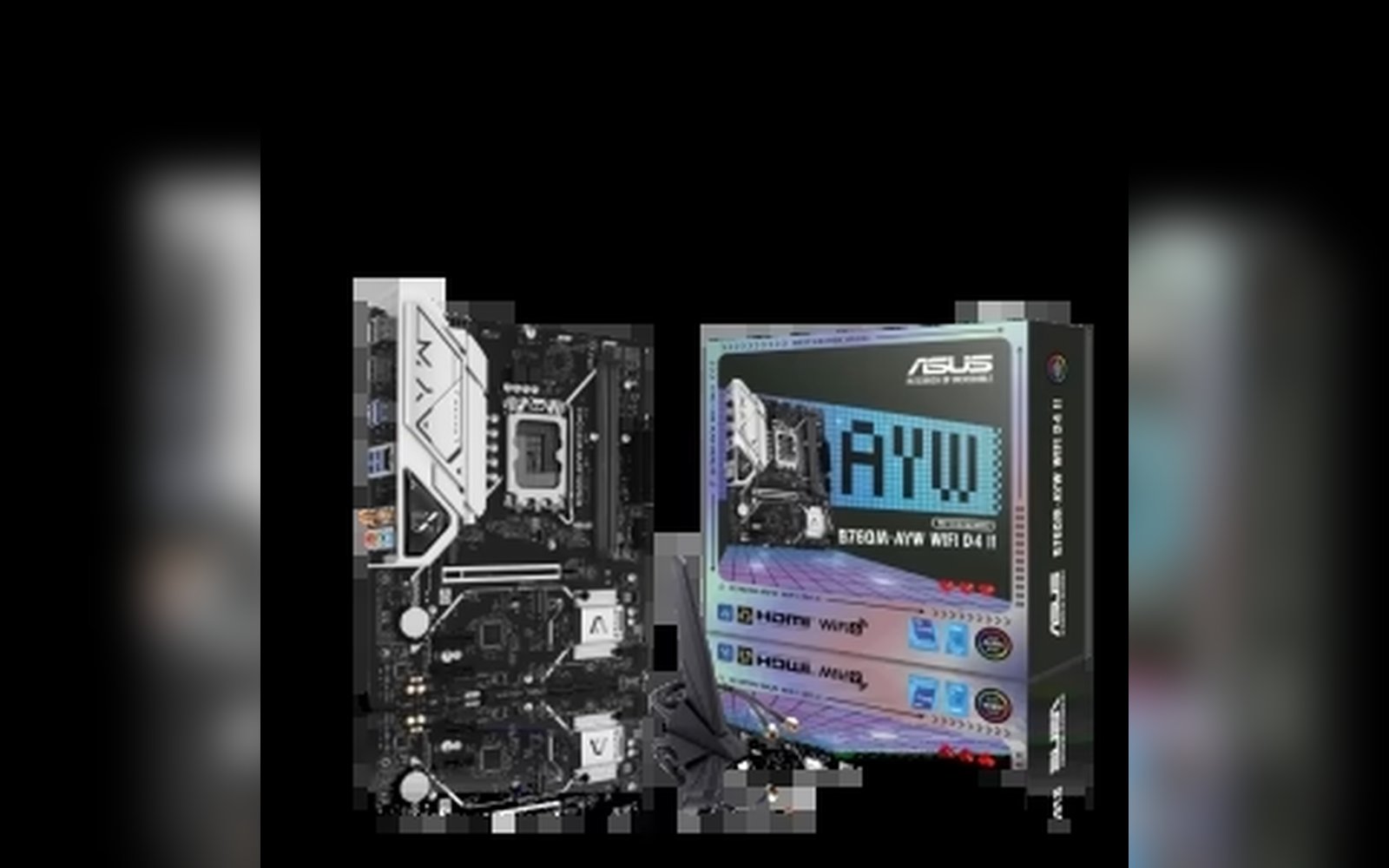 لوحة أم ASUS B760M-AYW WIFI D4 DDR4 Intel مزودة بتقنية WiFi 6