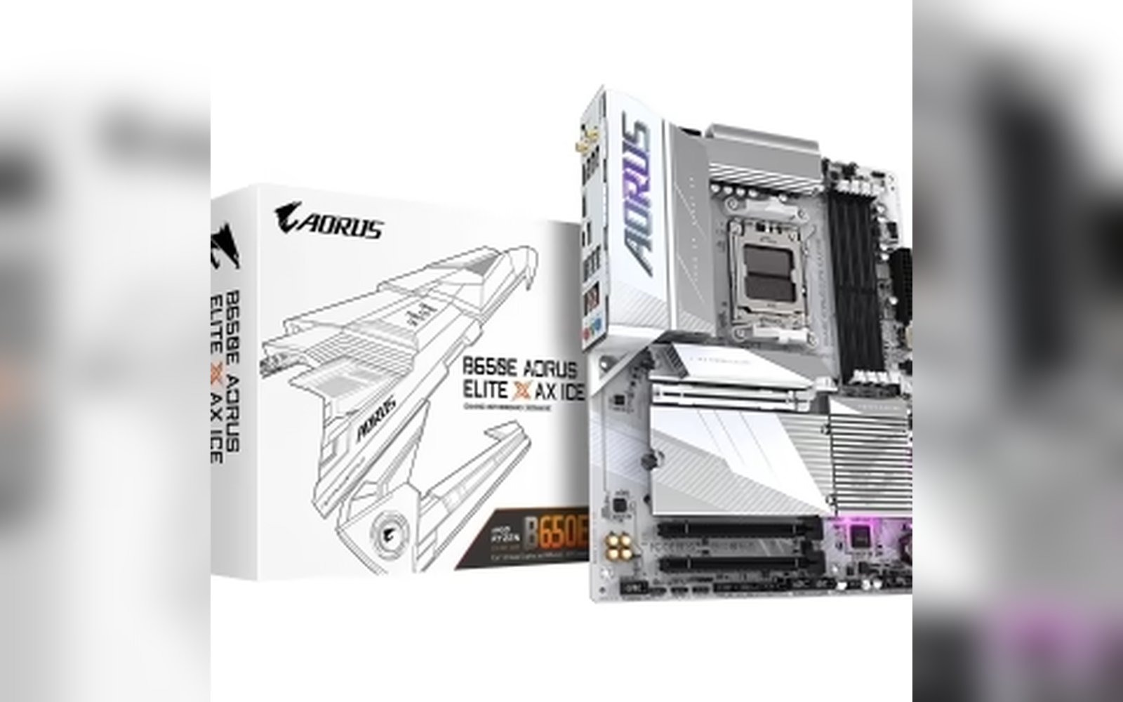 لوحة أم GIGABYTE B650E AORUS ELITE X AX ICE - لوحة ألعاب فائقة